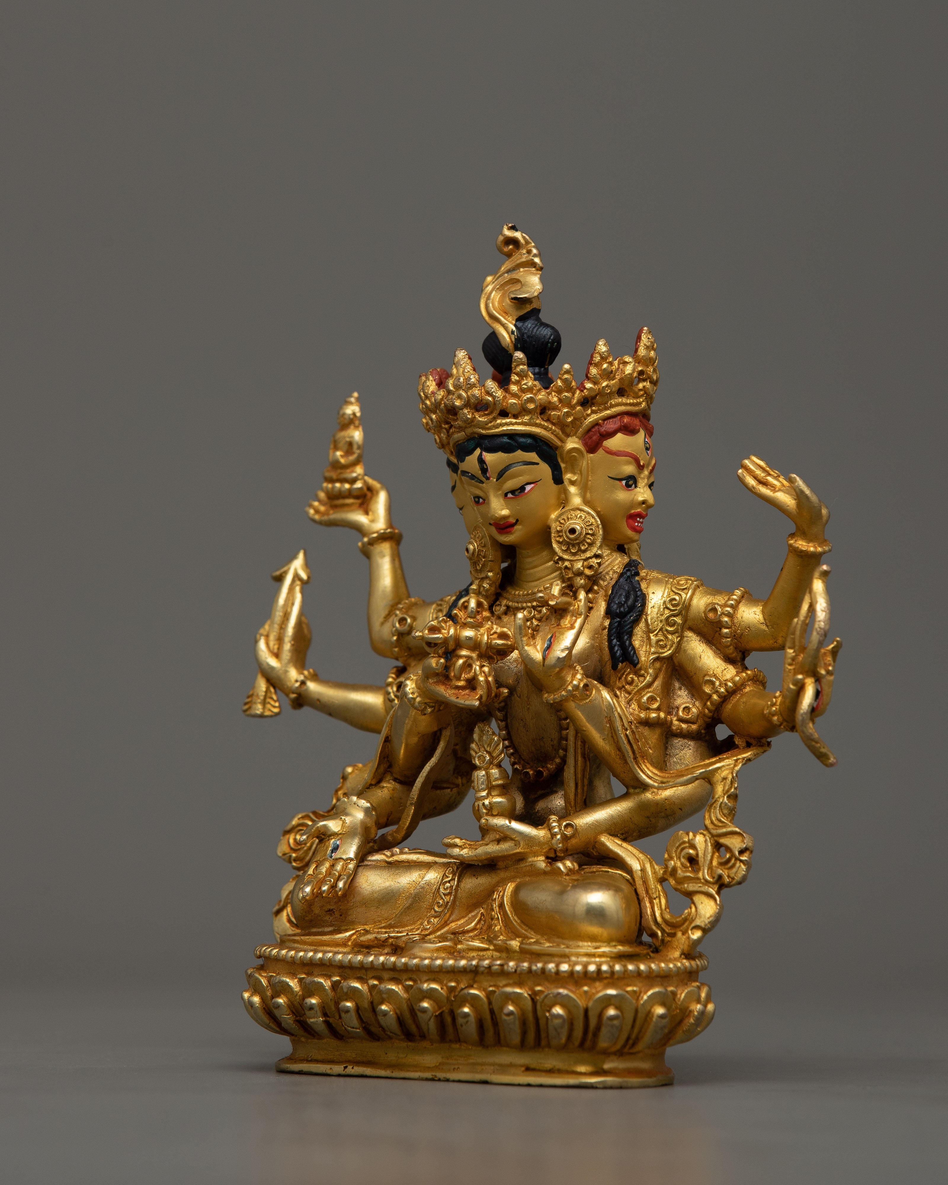 Machine Made Copper Namgyelma Statue | Crafted with Precision for Spiritual Reverence
