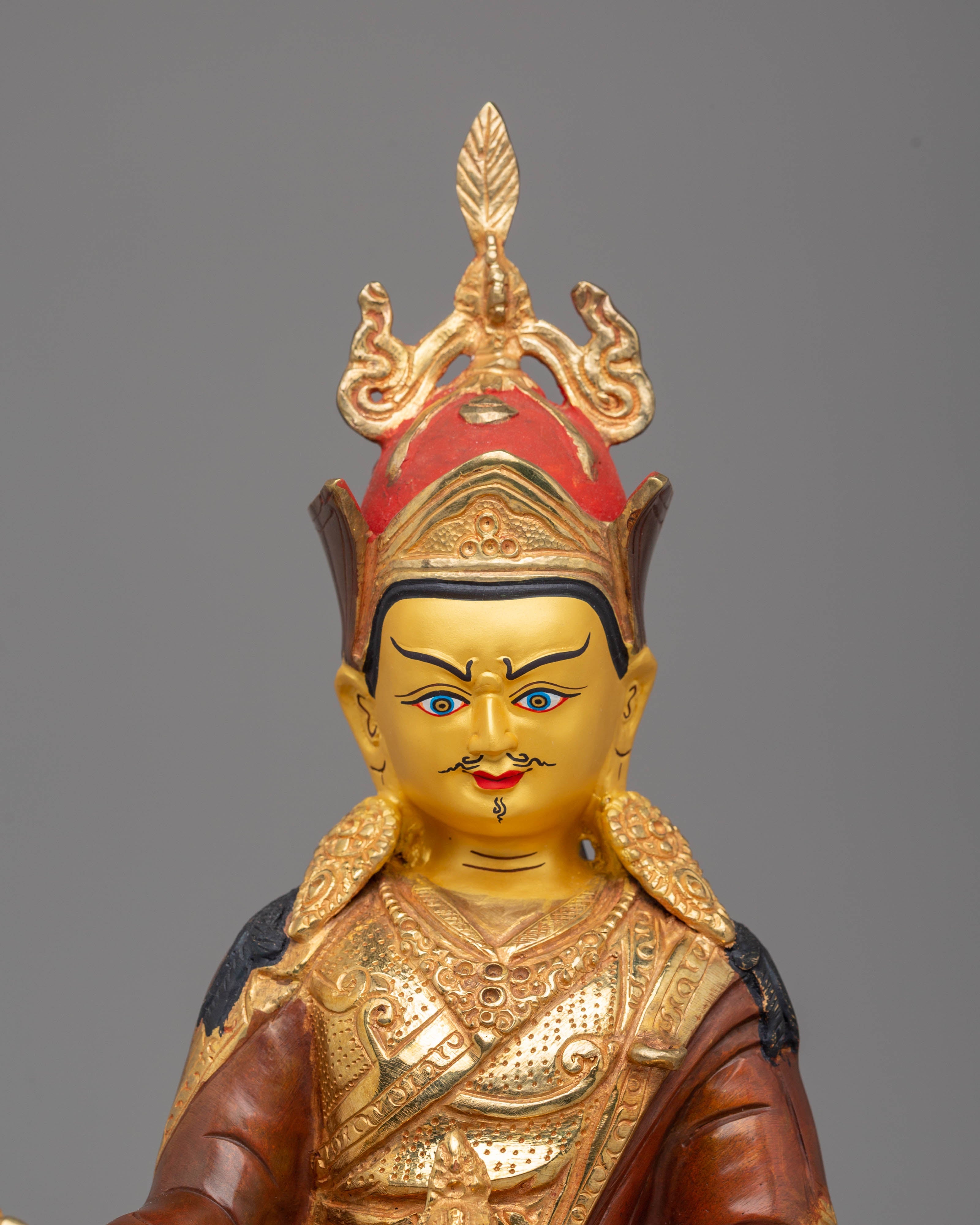 Handmade Golden Statue of Padmasambhava