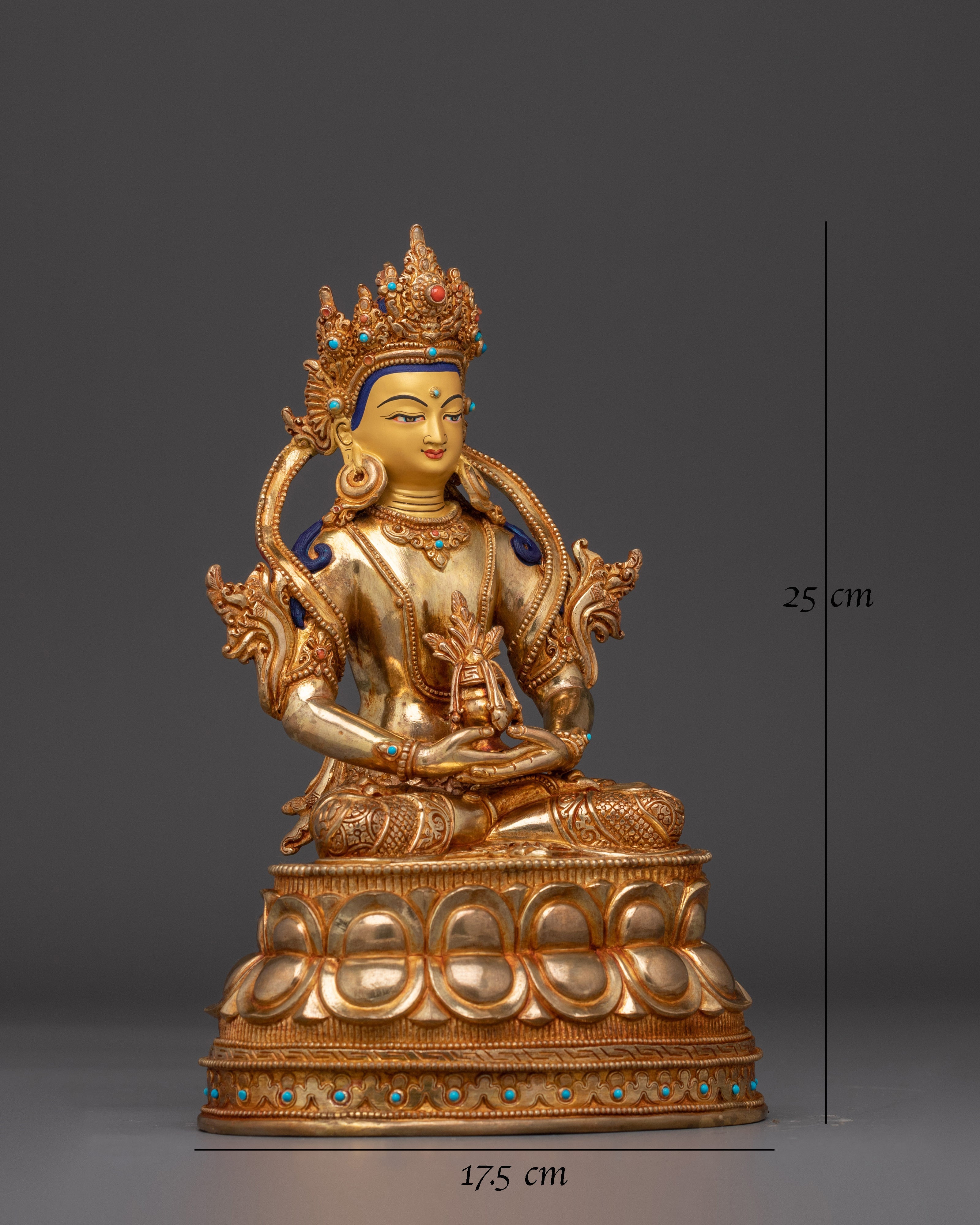 Amitayus Copper Long Life Deity Statue