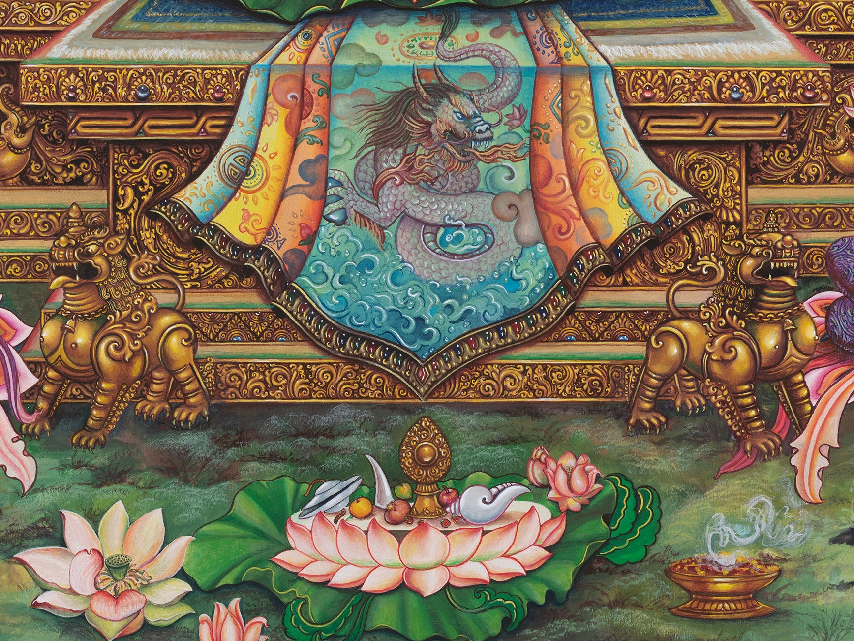 White Tara Thangka Print | Healing Goddess Art For Spiritual Serenity and Compassion