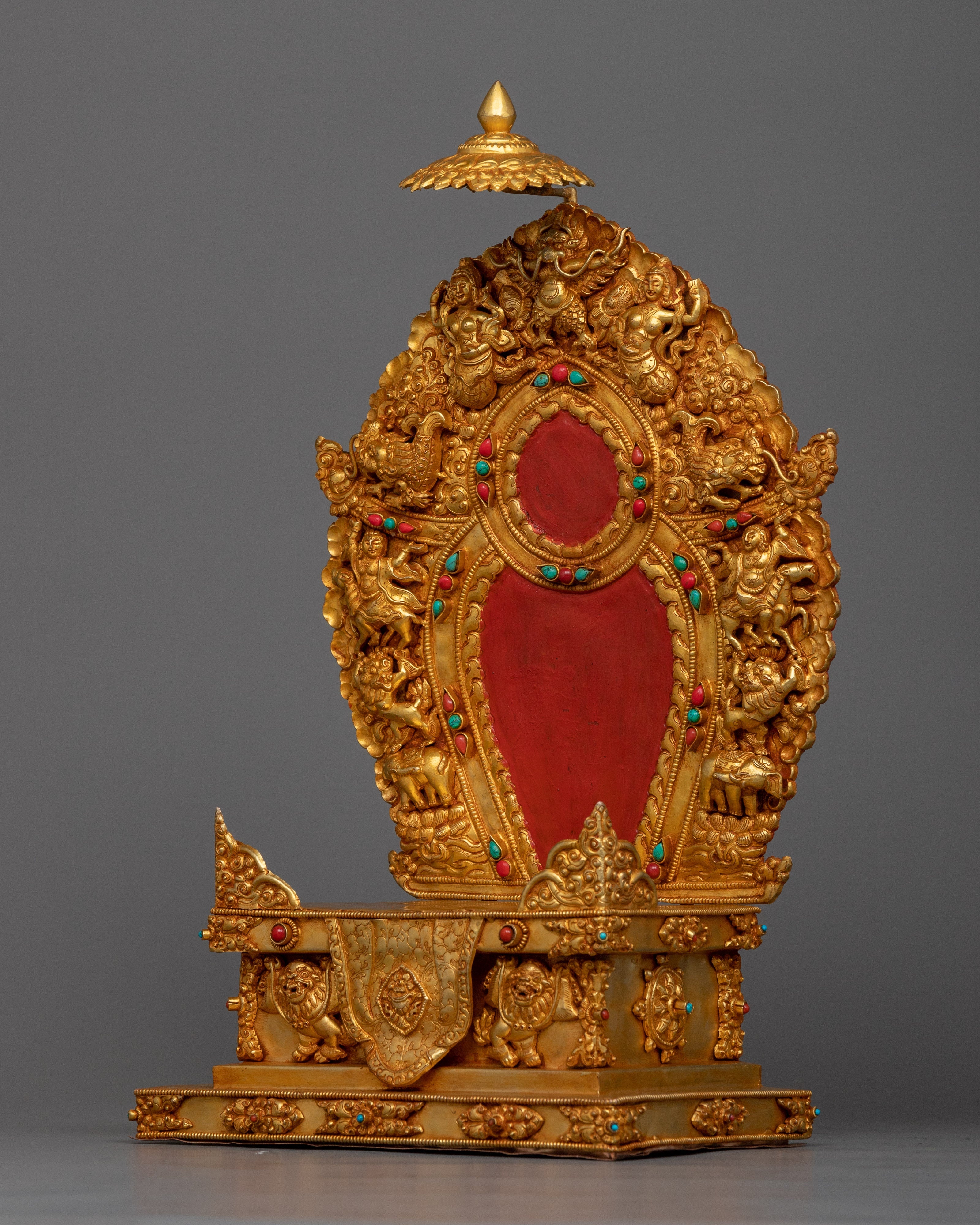 Copper Throne For Statue | Offering a Magnificent Seat for Revered Figures