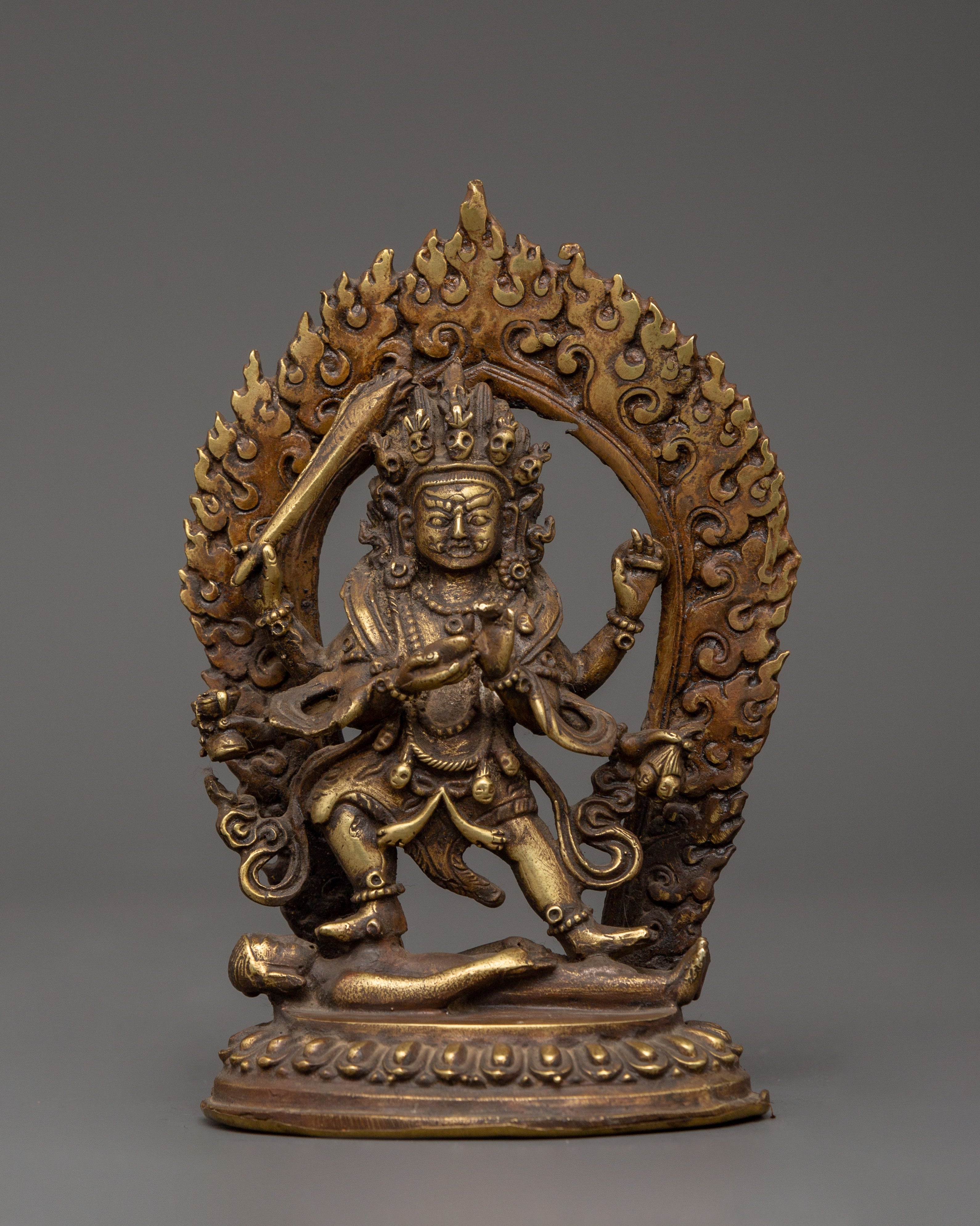 handcrafted-brass-mahakala-statue