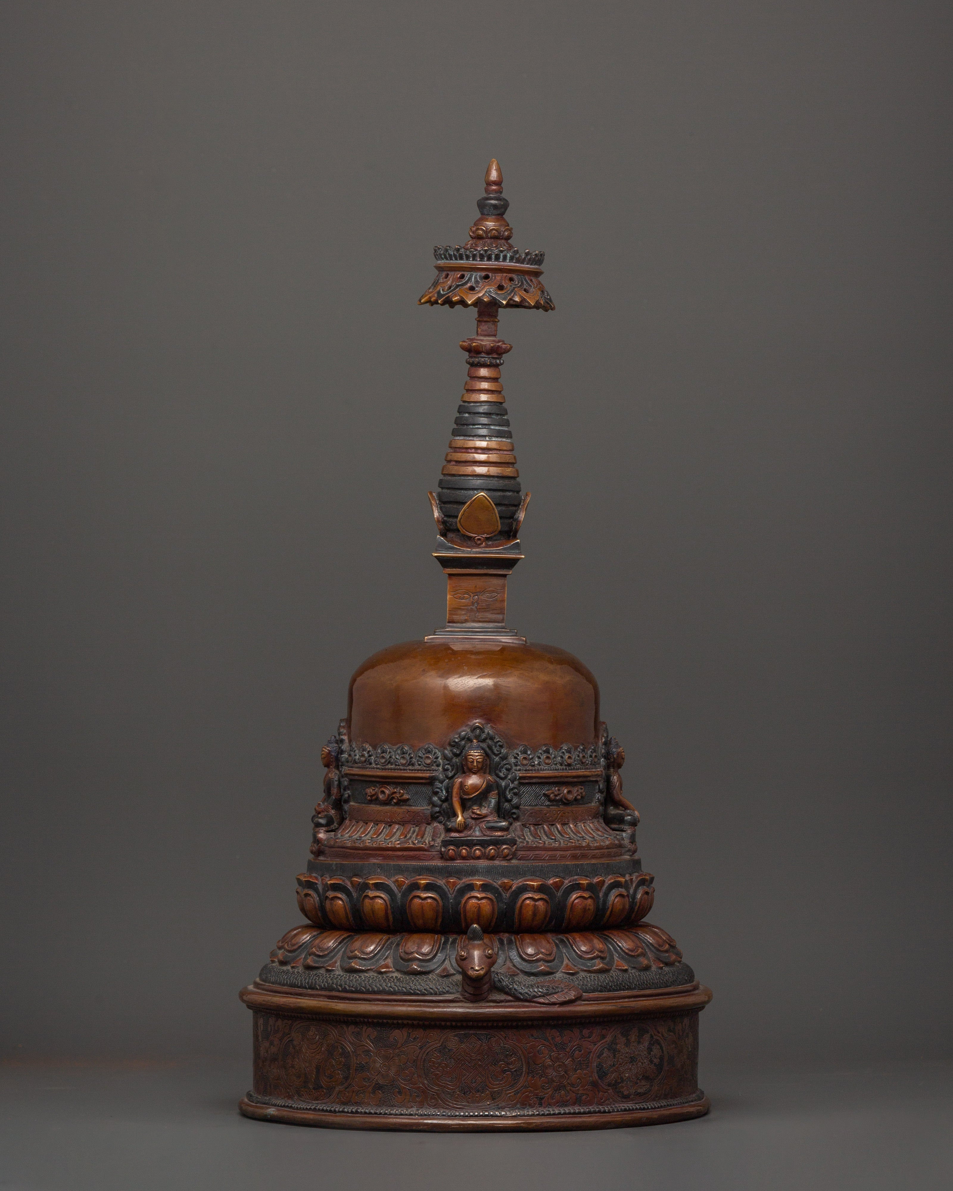 copper-oxidized-stupa