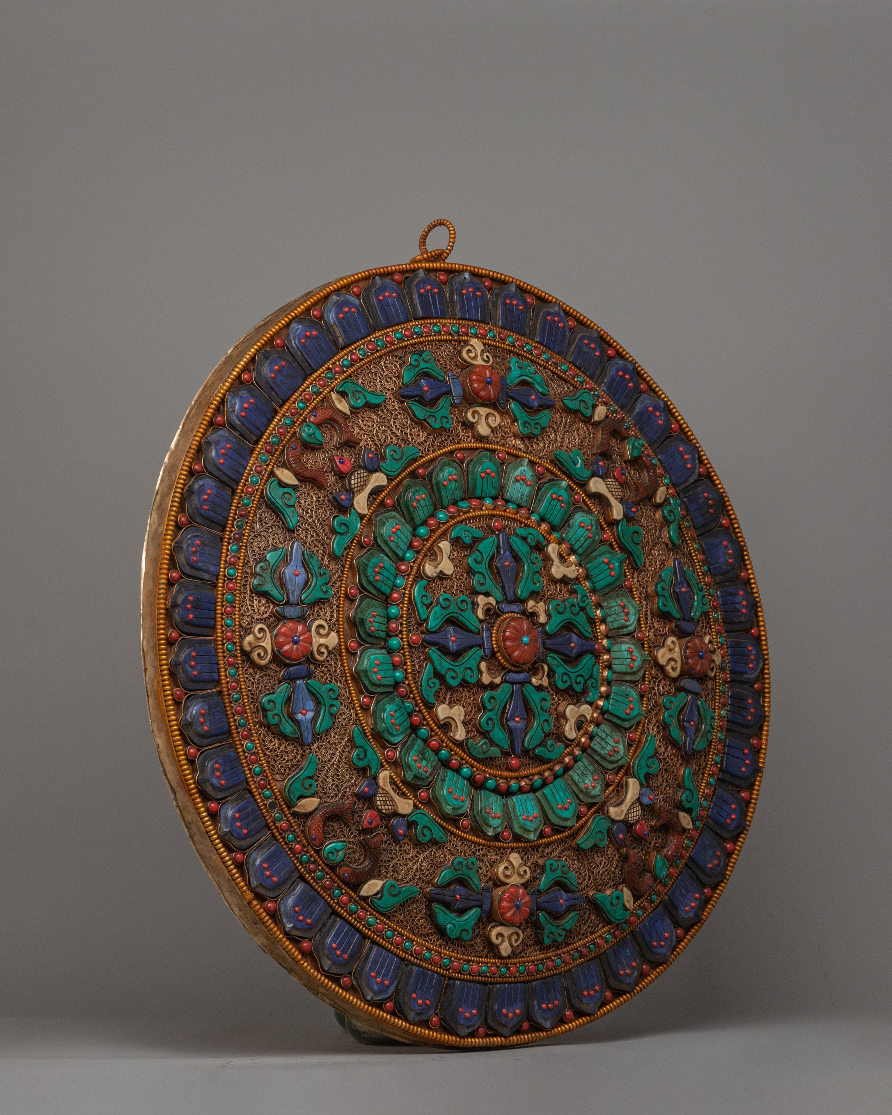 Vishwa Vajra Copper Mandala Wall Art | A Symbol of Harmony and Spirituality