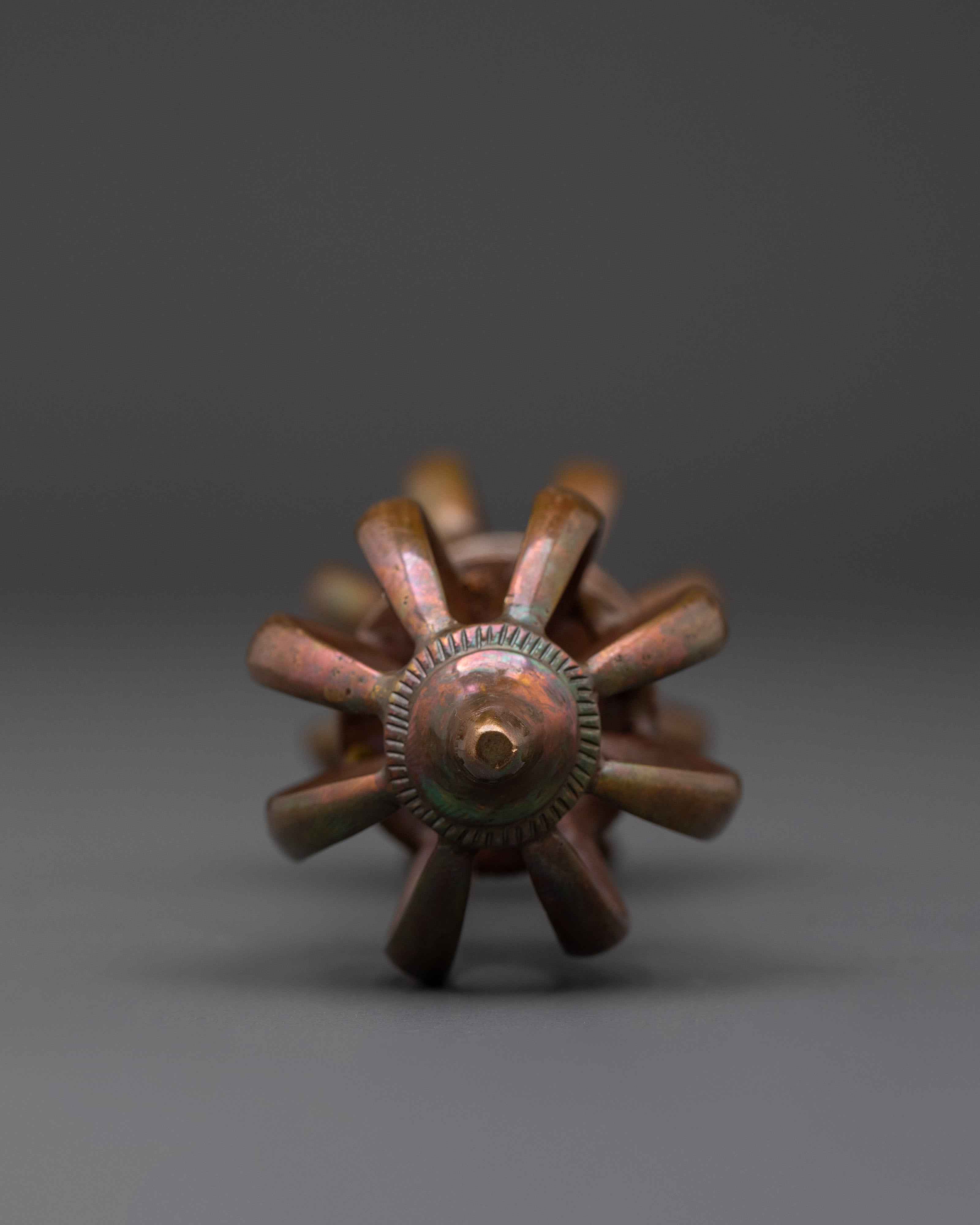 Oxidized Copper Dorje Vajra | Spiritual Protection