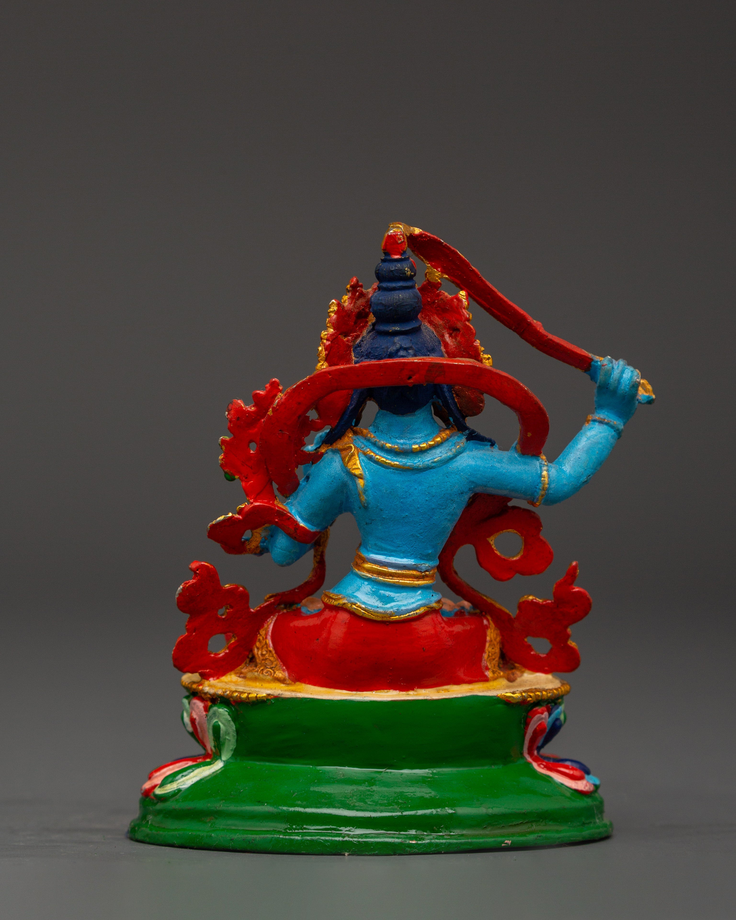 Manjushri Gold Plated Idol | Home Decor