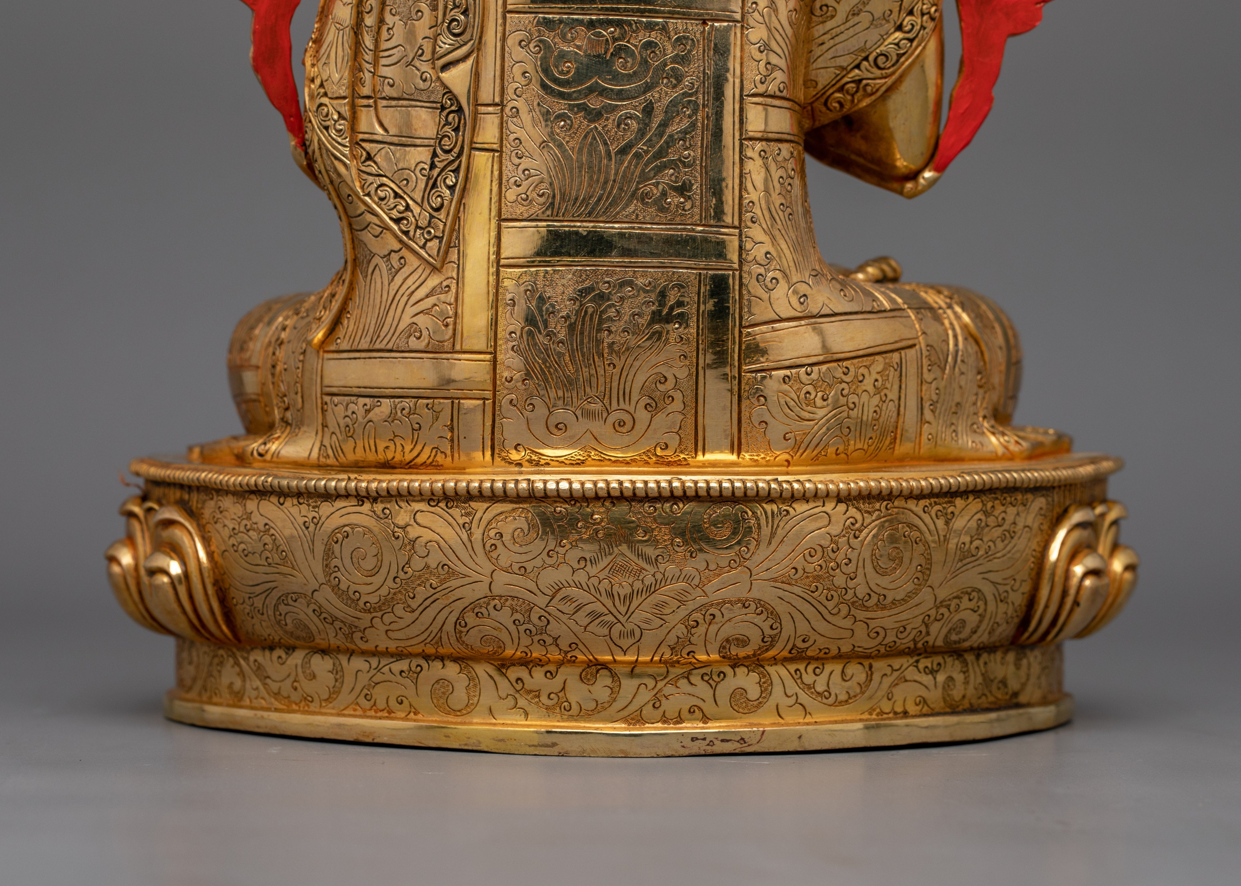 Handmade Tibetan Spiritual Tsongkhapa Set Statue | The Founder of Gelug Tradition