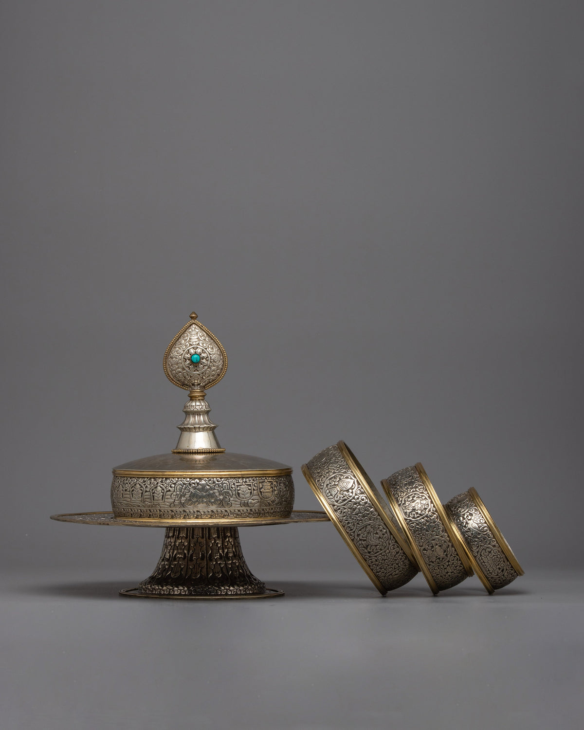 Rice Offering Mandala Set | Elevate Your Spiritual Offerings with Handcrafted Elegance