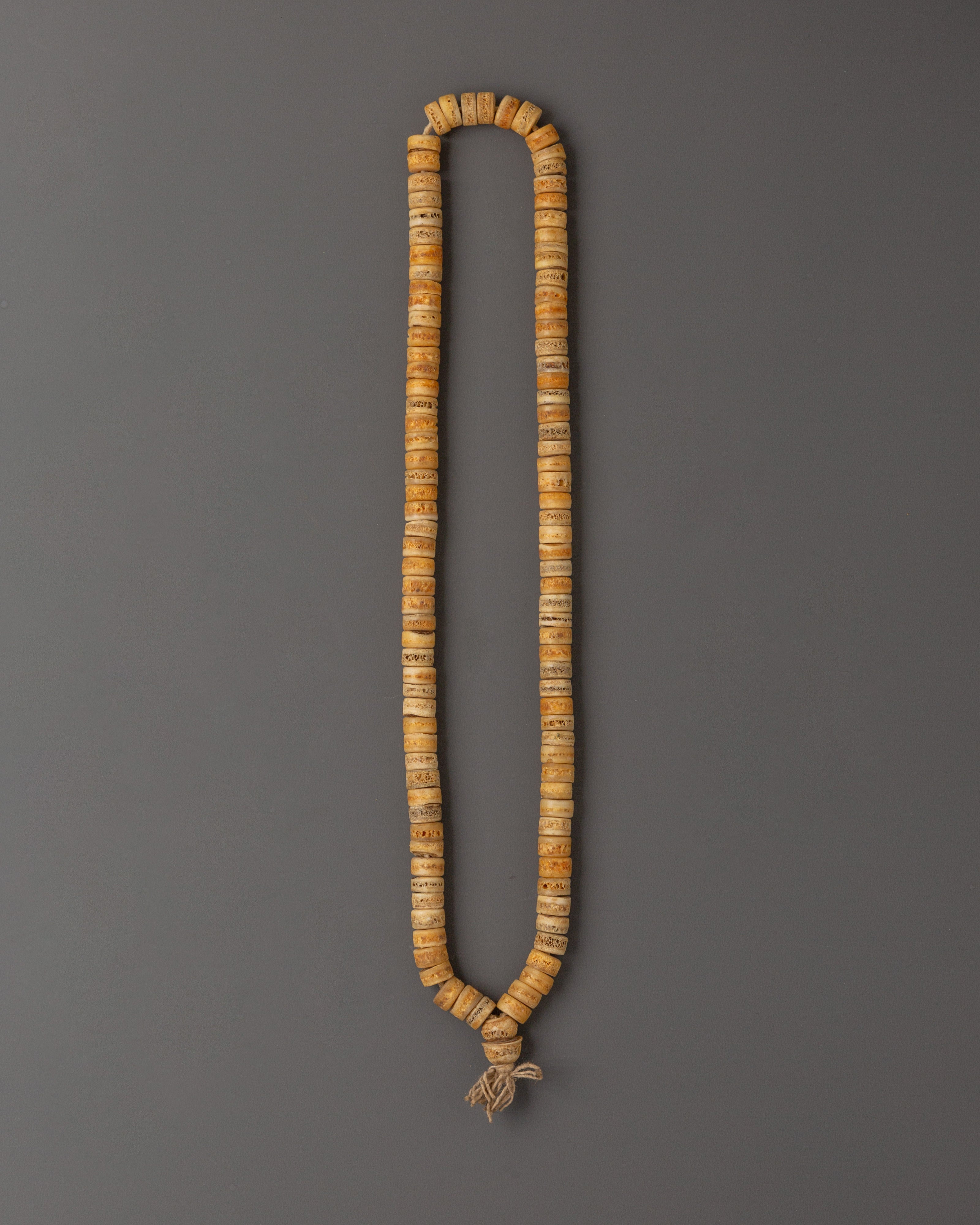 Handmade Yak Bone Mala Beads