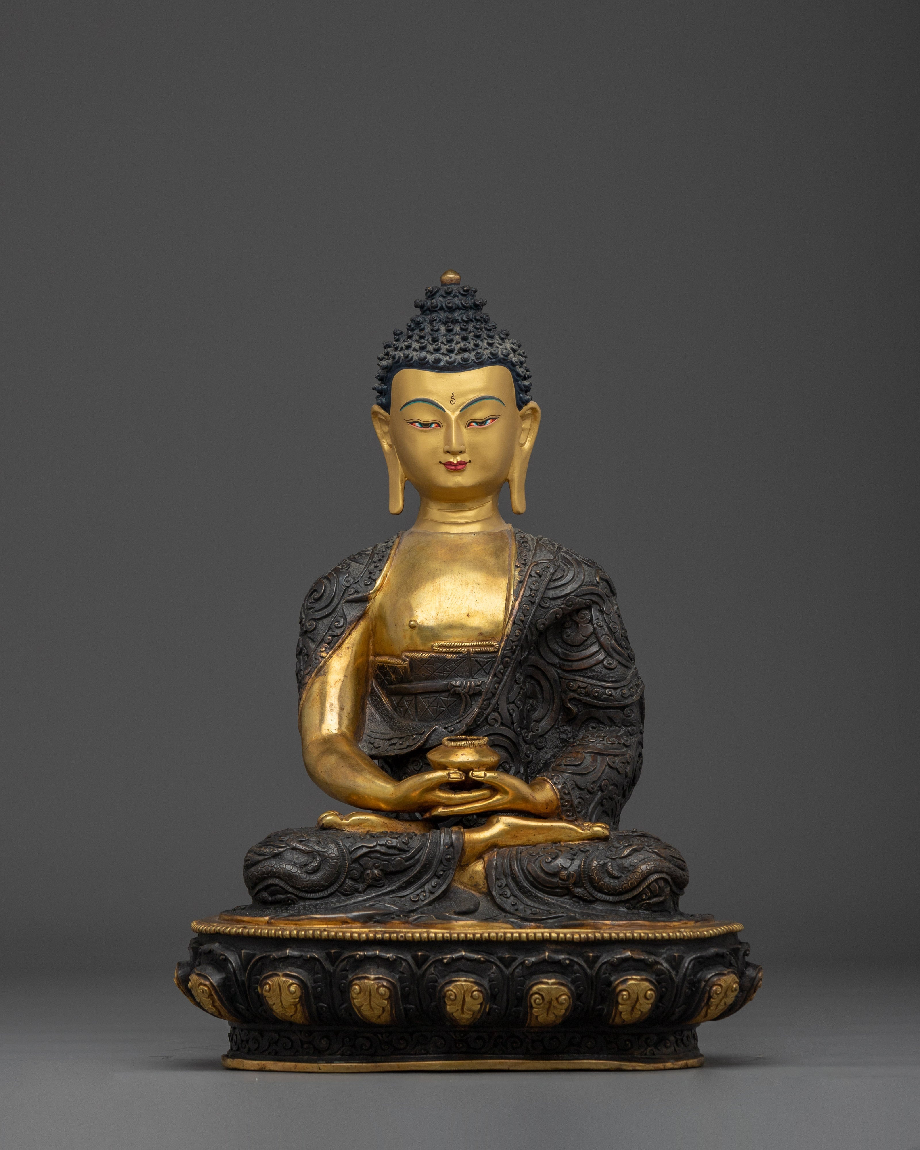 Amitabha Buddha Statue in 24K Gold-Gilded