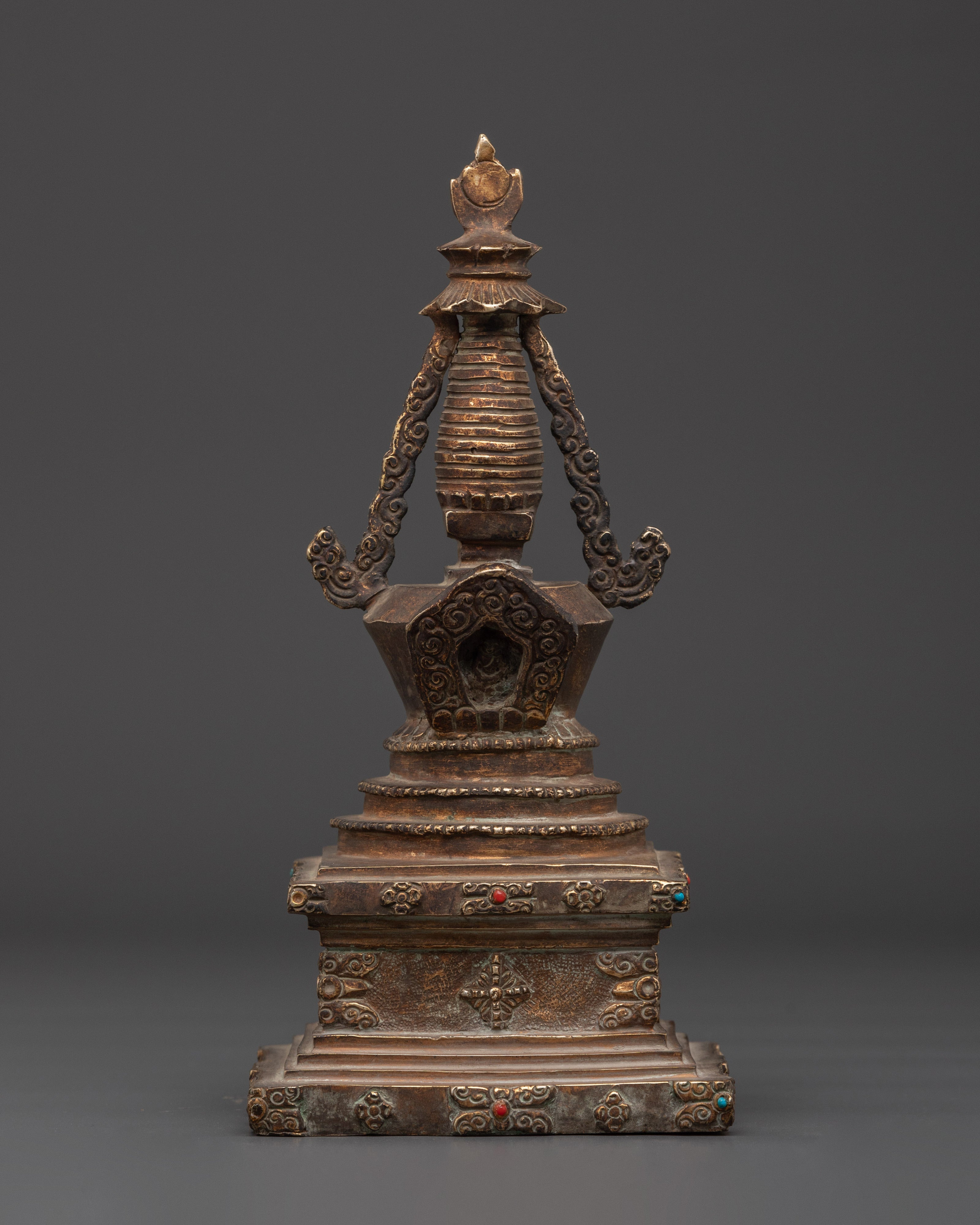 Stupa Symbol of Peace | Sacred Gold Plated Stupa