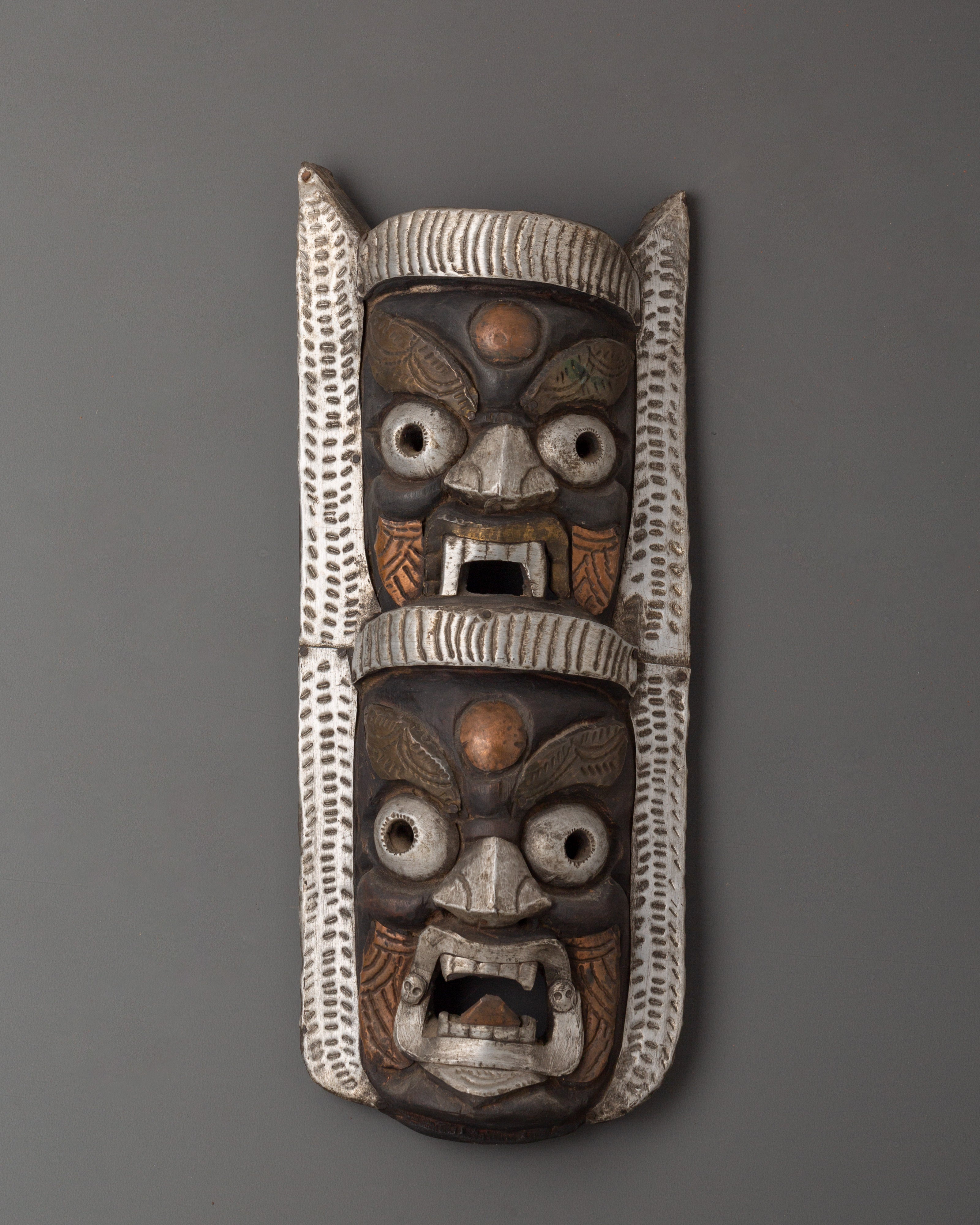 Tibetan Protector Wall Hanging Mask