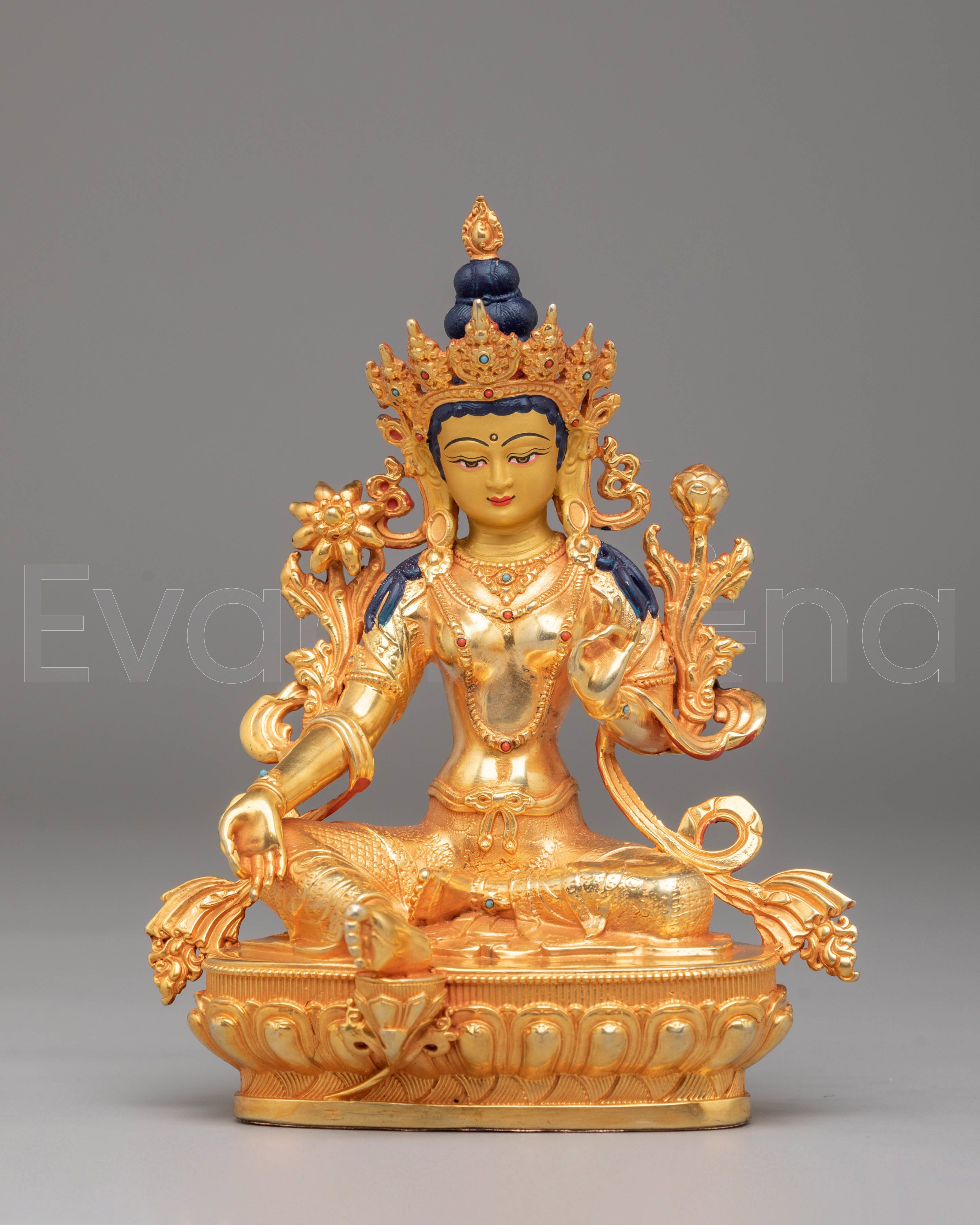 Green Tara Meditation Statue