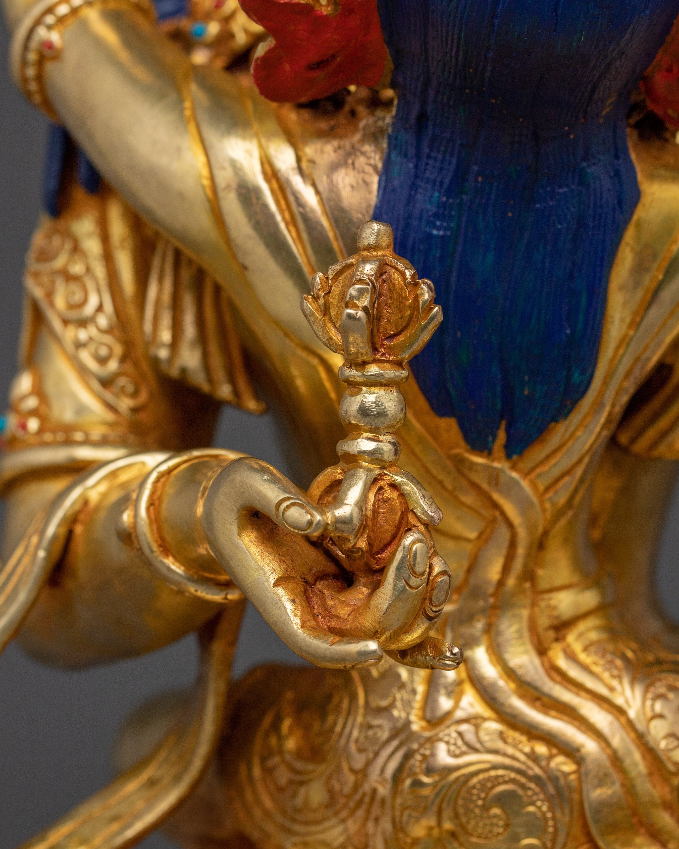 Handmade Statue of Vajrasattva with Consort | Traditional Artwork
