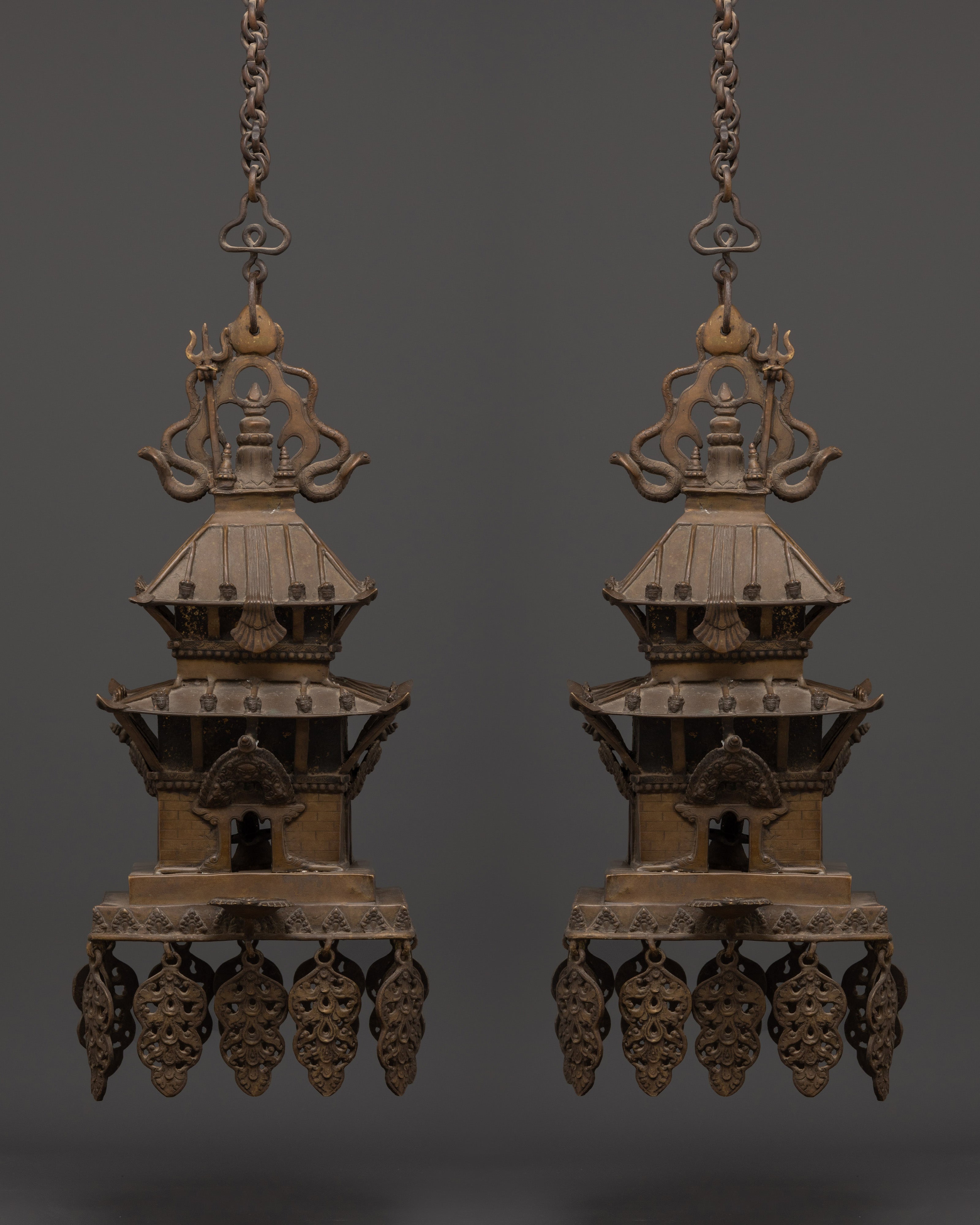 Brass Temple Set