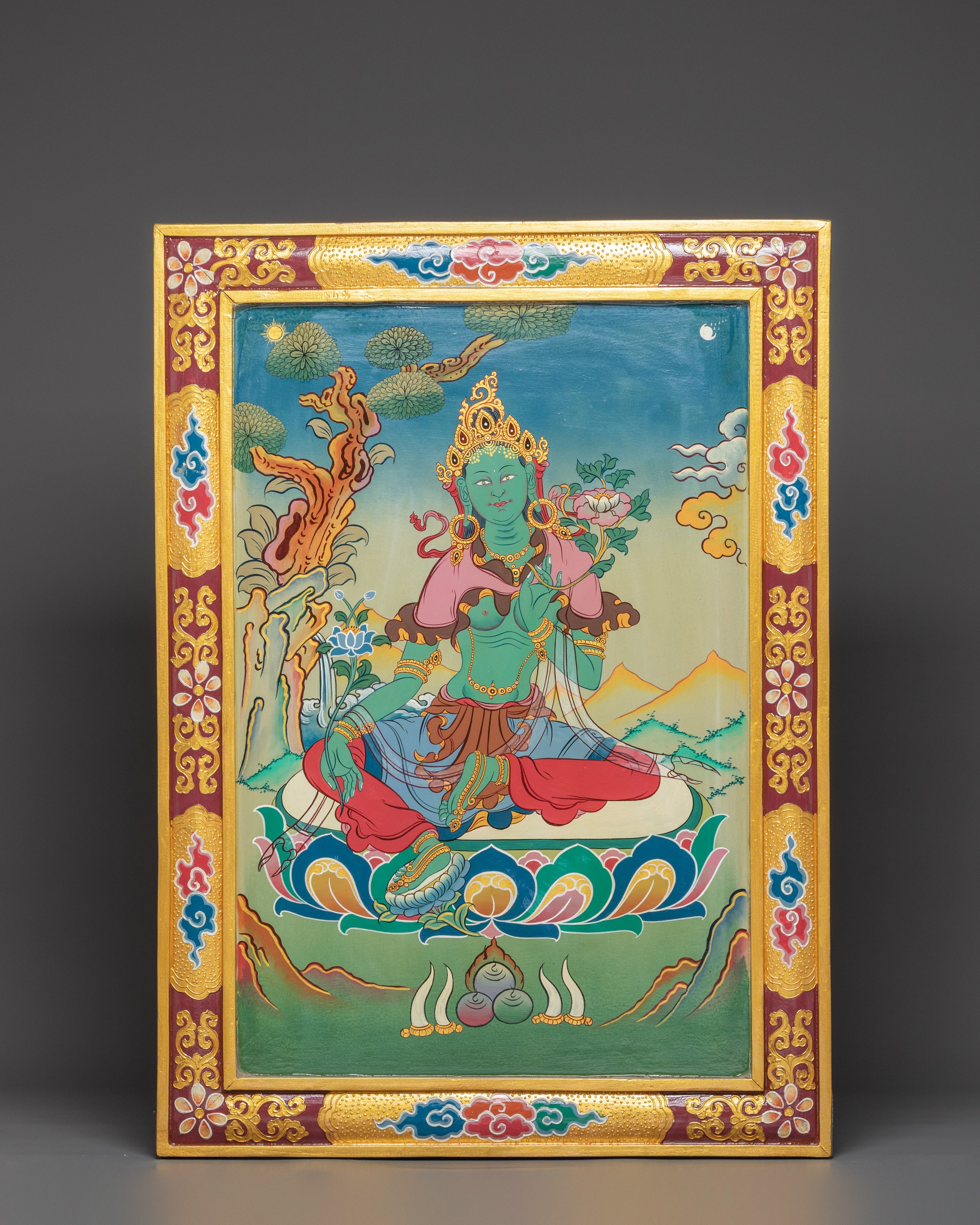 Green Tara Deity Wall hanging