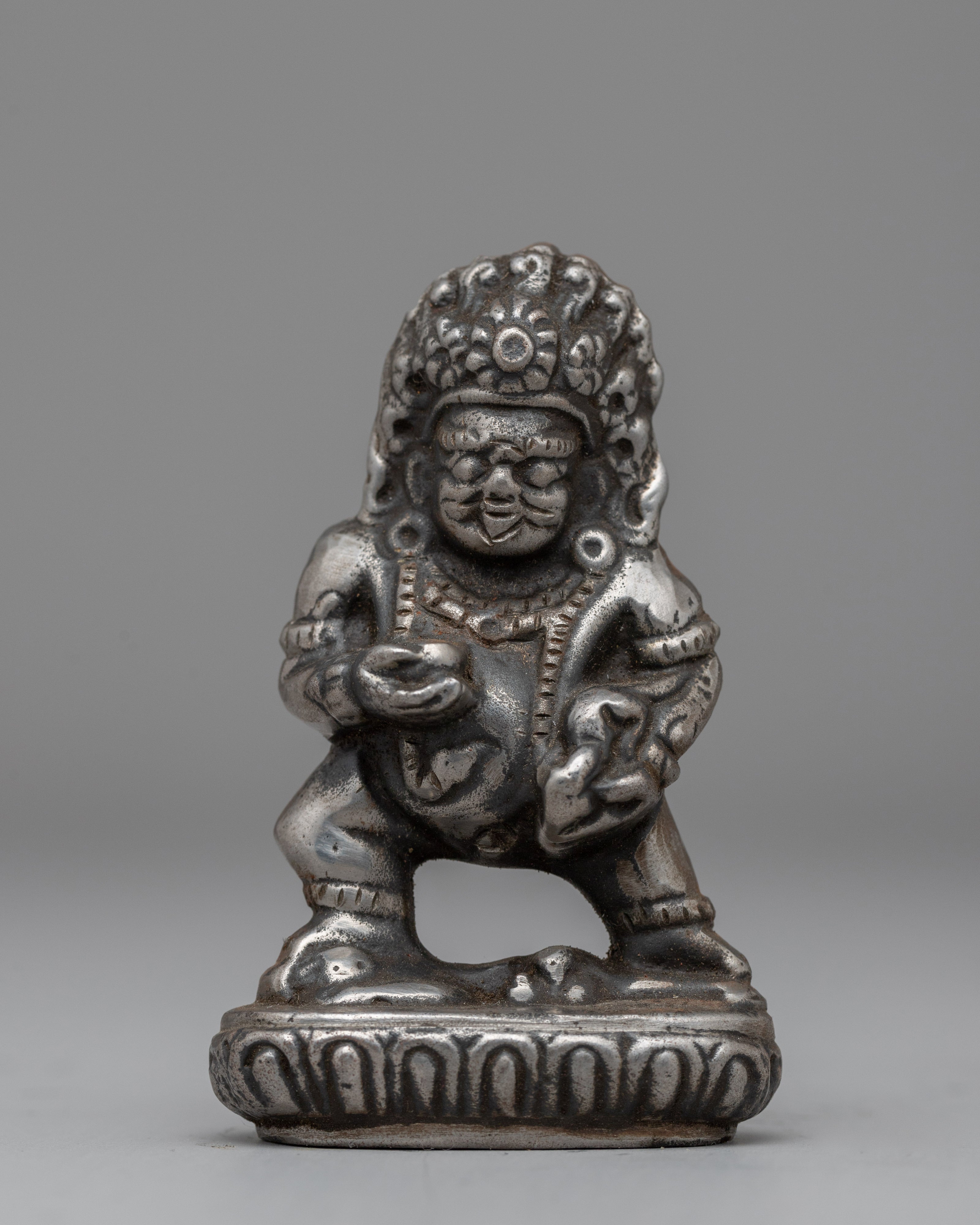 Silver Plated Dzambhala Statue