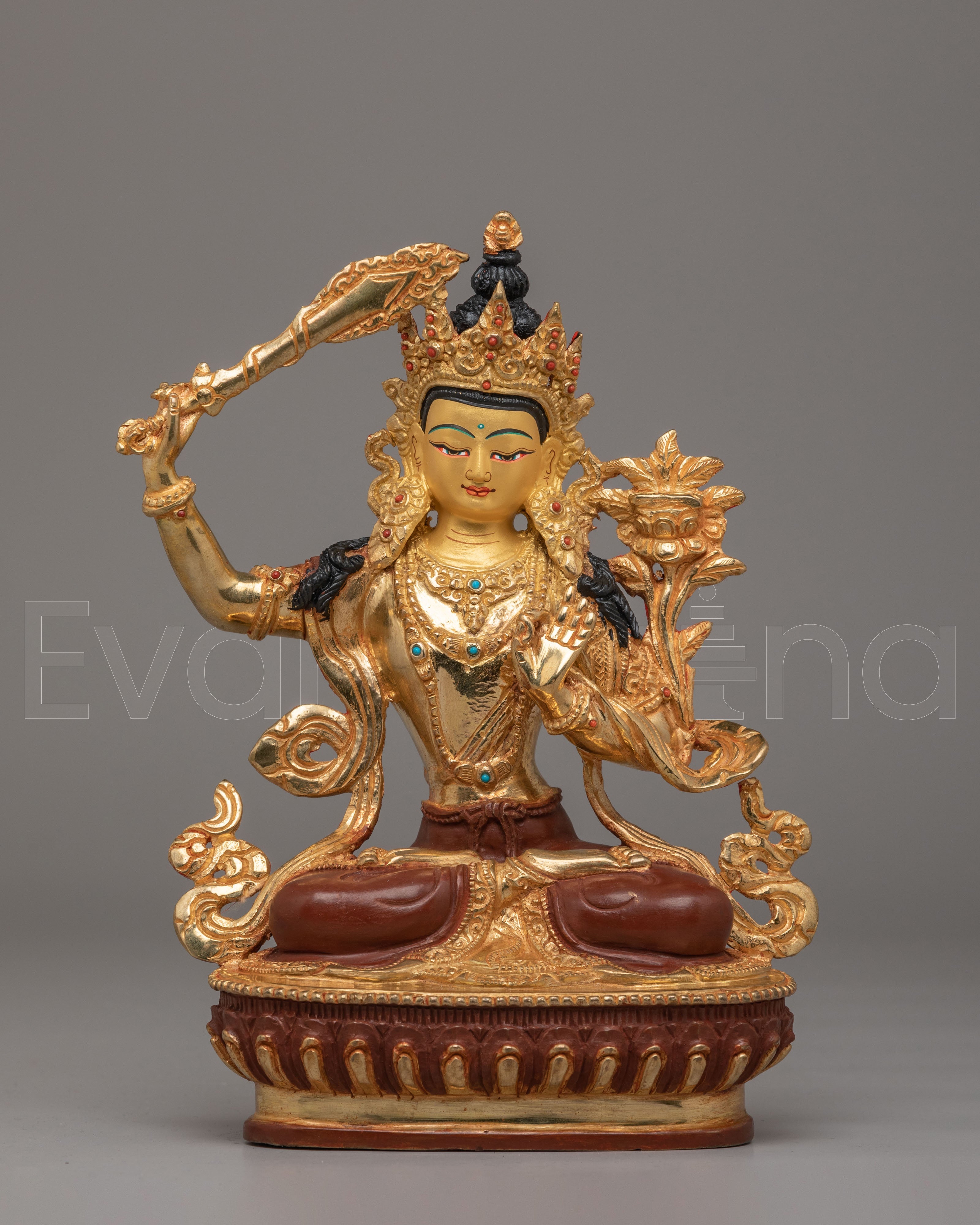 Buddhist Manjushri Statue for Knowledge