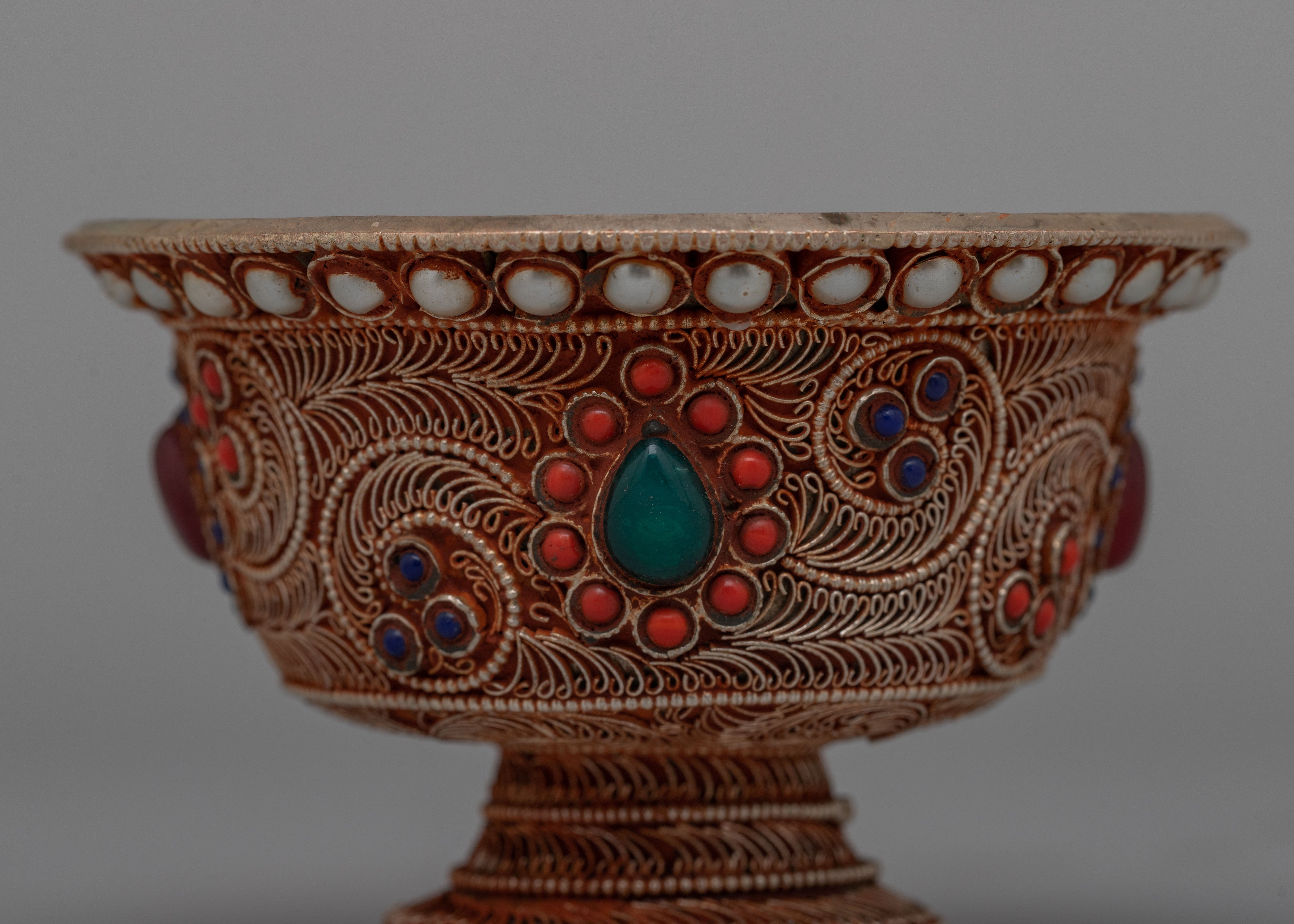 Offering Water Bowls Set | Elegance for Sacred Rituals and Spiritual Offerings