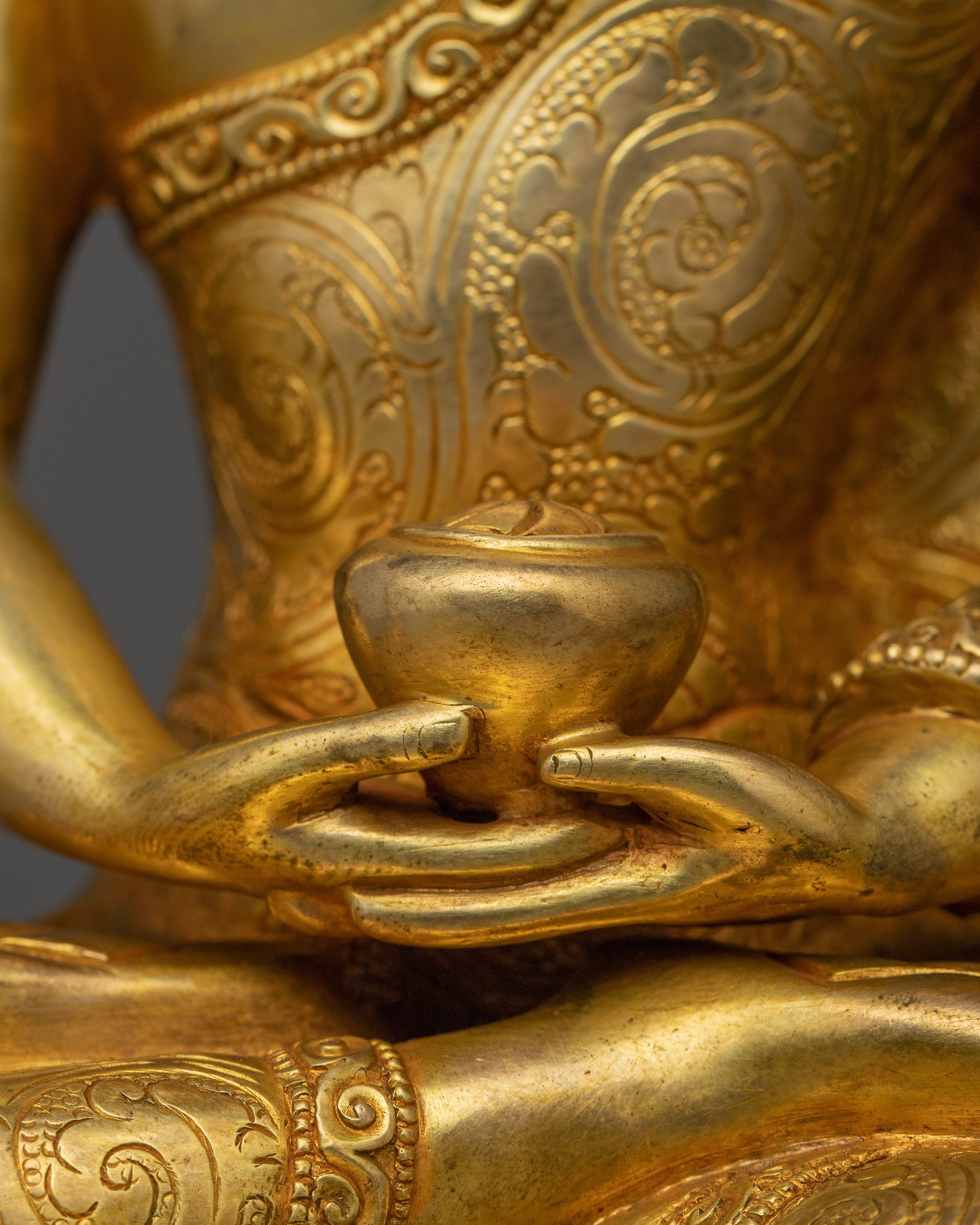 Buddha of Eternal Life Amitabha | Copper Body Sculpture