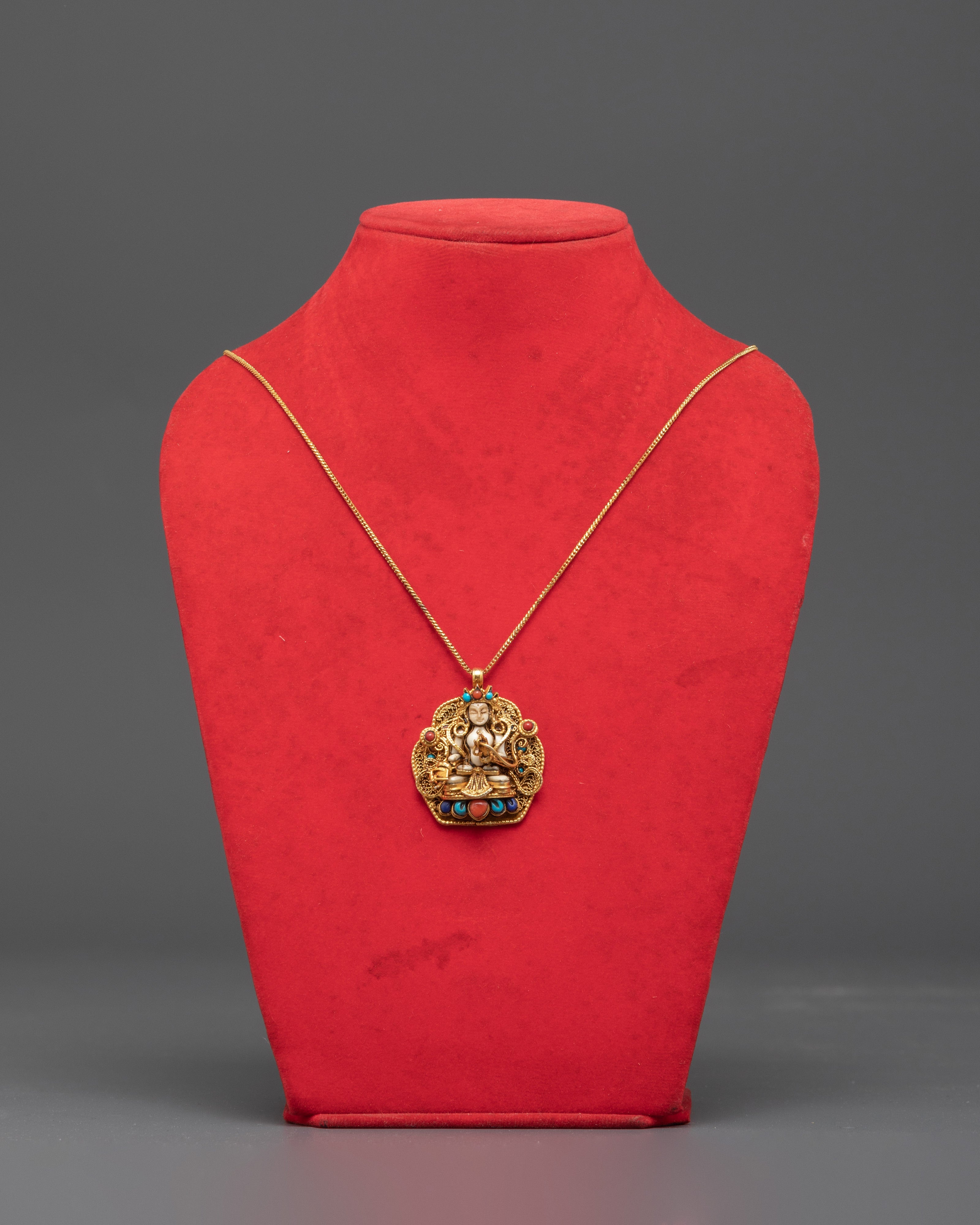 Sacred White Tara Deity Locket