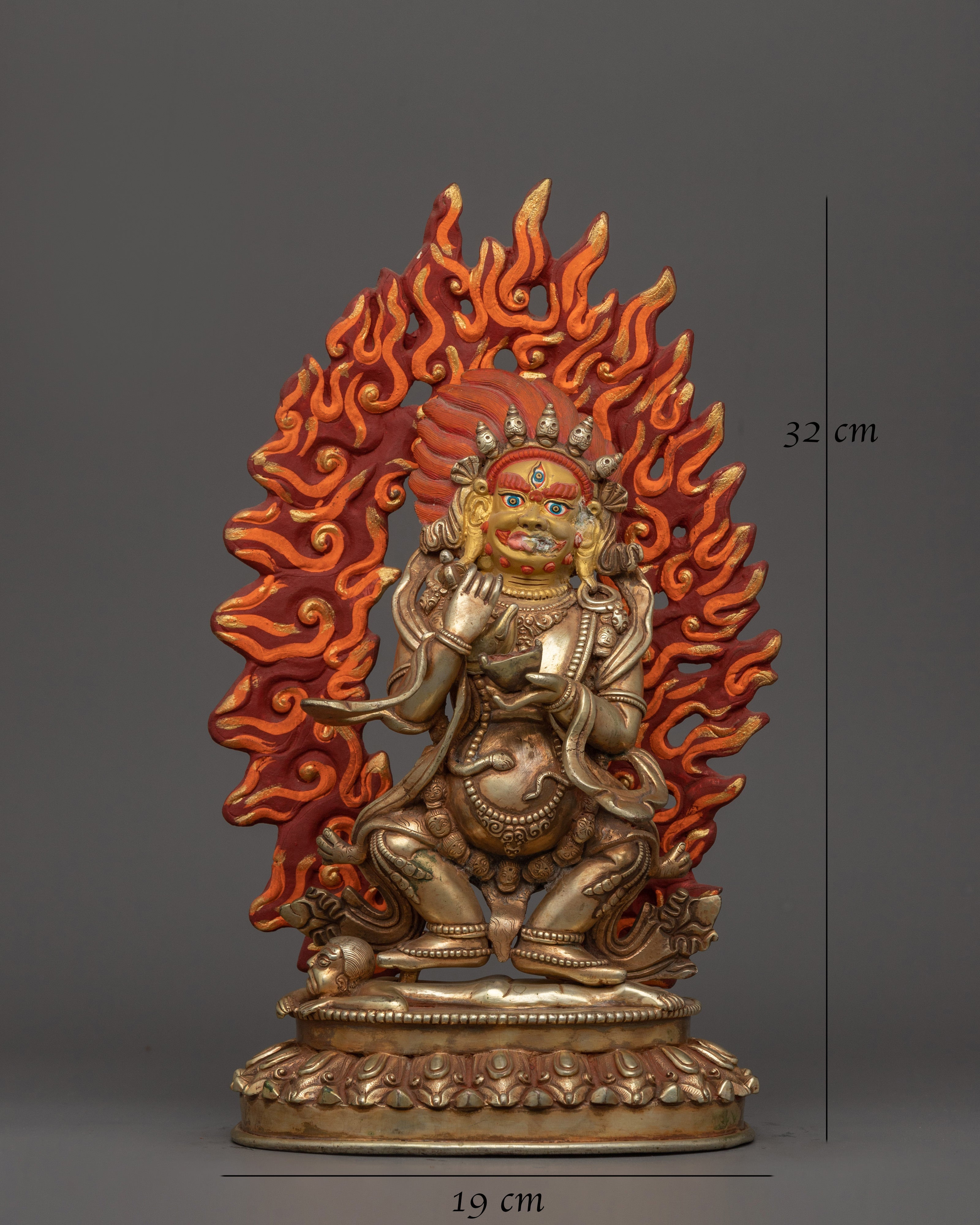 Handcrafted Mahakala Sculpture | Tibetan Buddhist Protector Deity Statue