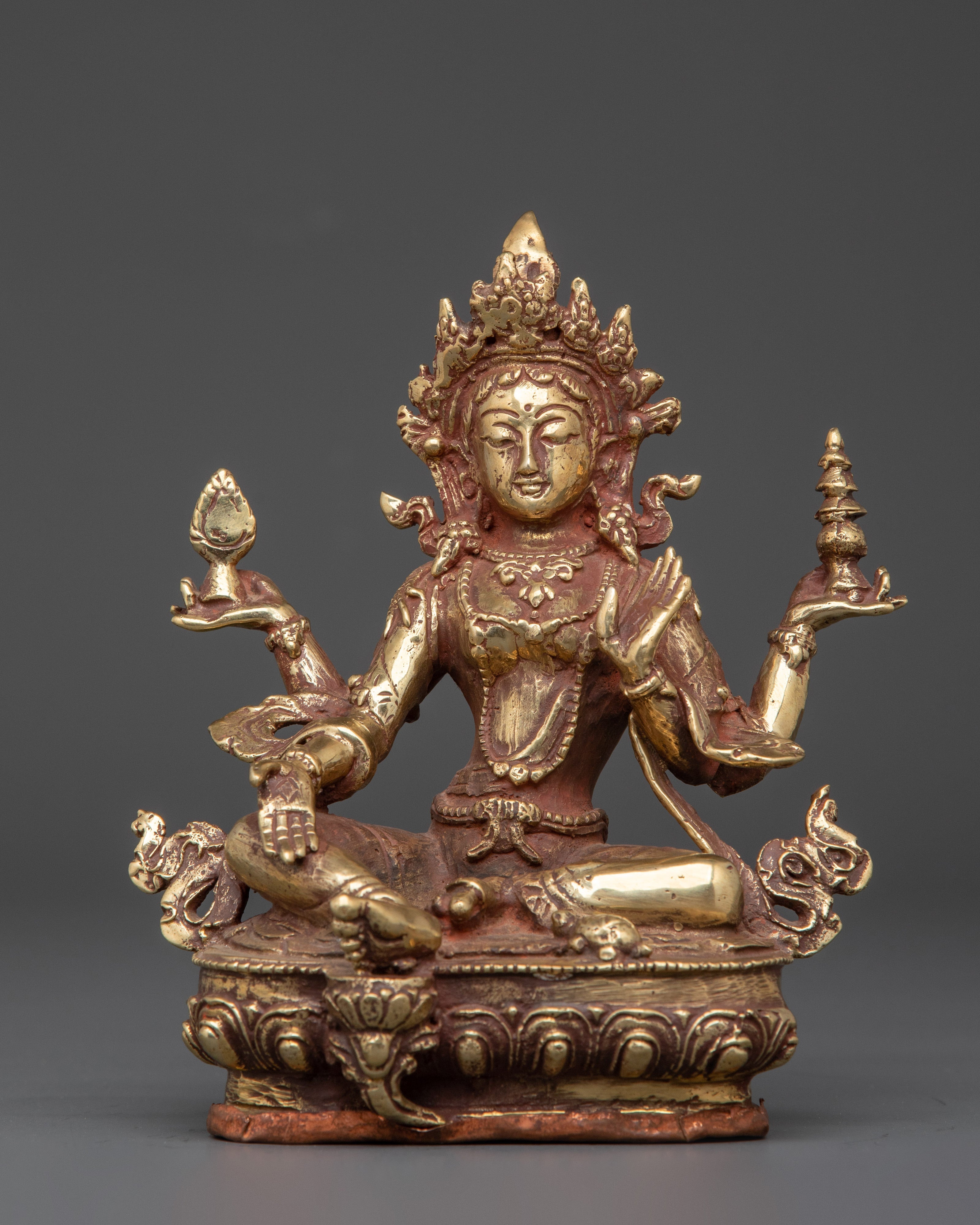 Handcrafted Brass Laxmi Devi Statue