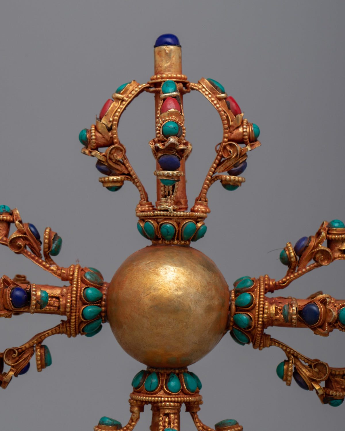 Double-Vajra with Stand | Your Spiritual Practice and Offerings with Divine Symbolism