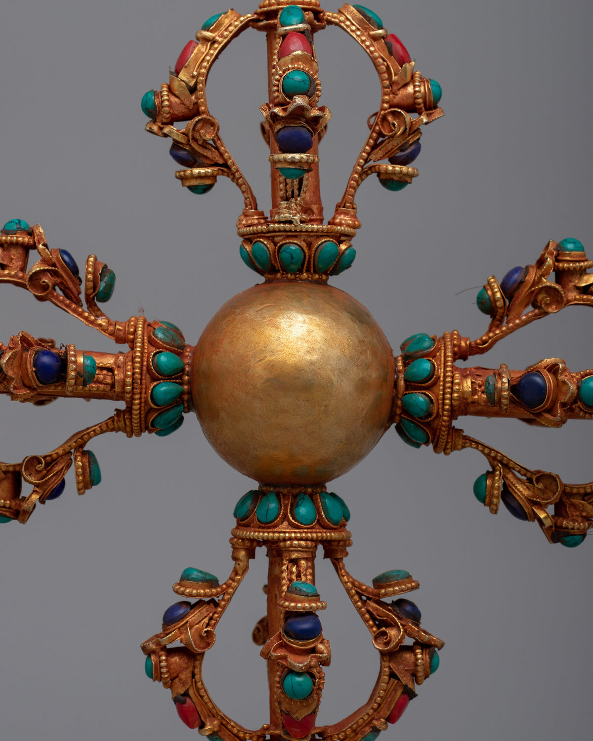 Double-Vajra with Stand | Your Spiritual Practice and Offerings with Divine Symbolism