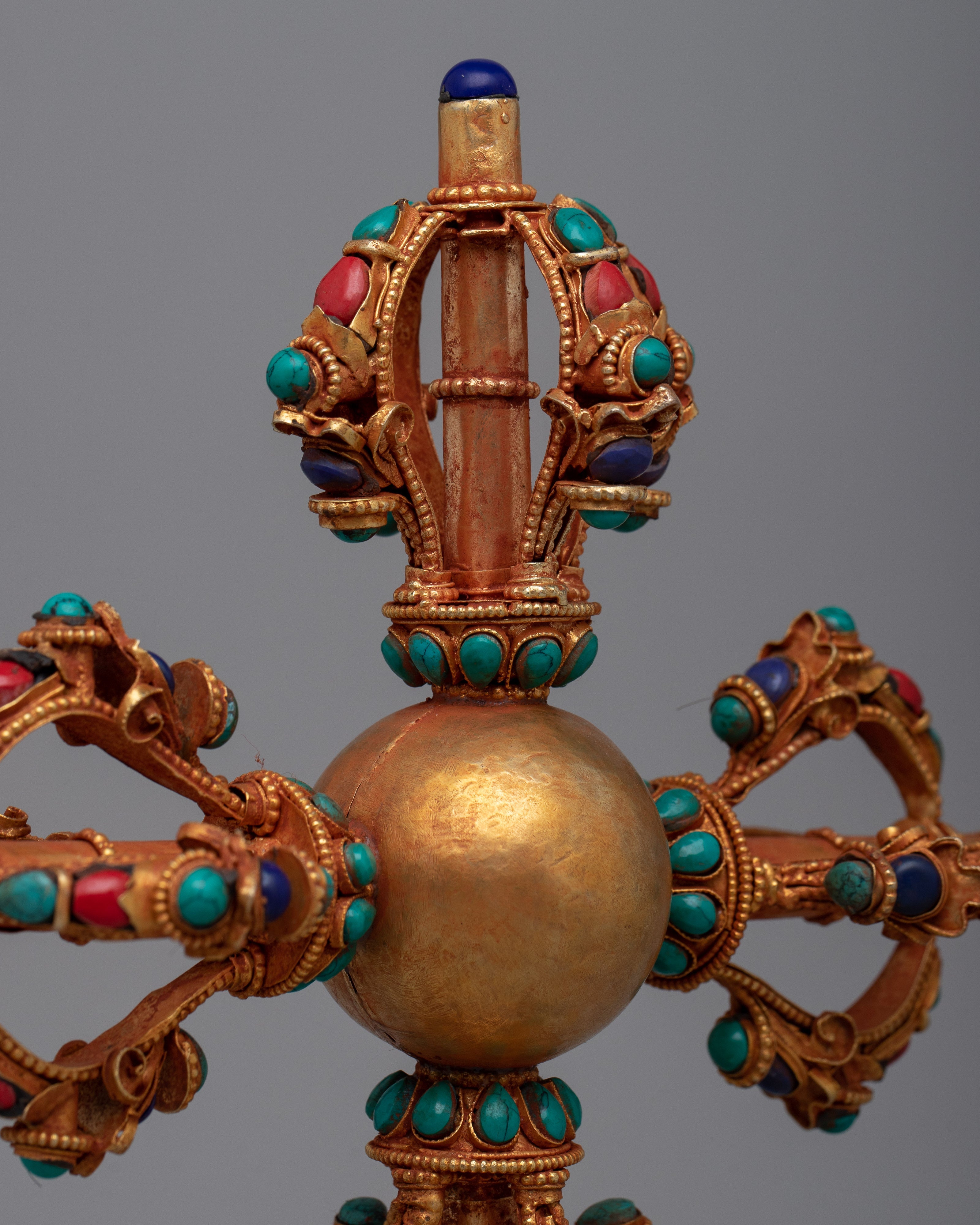 Double-Vajra with Stand | Your Spiritual Practice and Offerings with Divine Symbolism