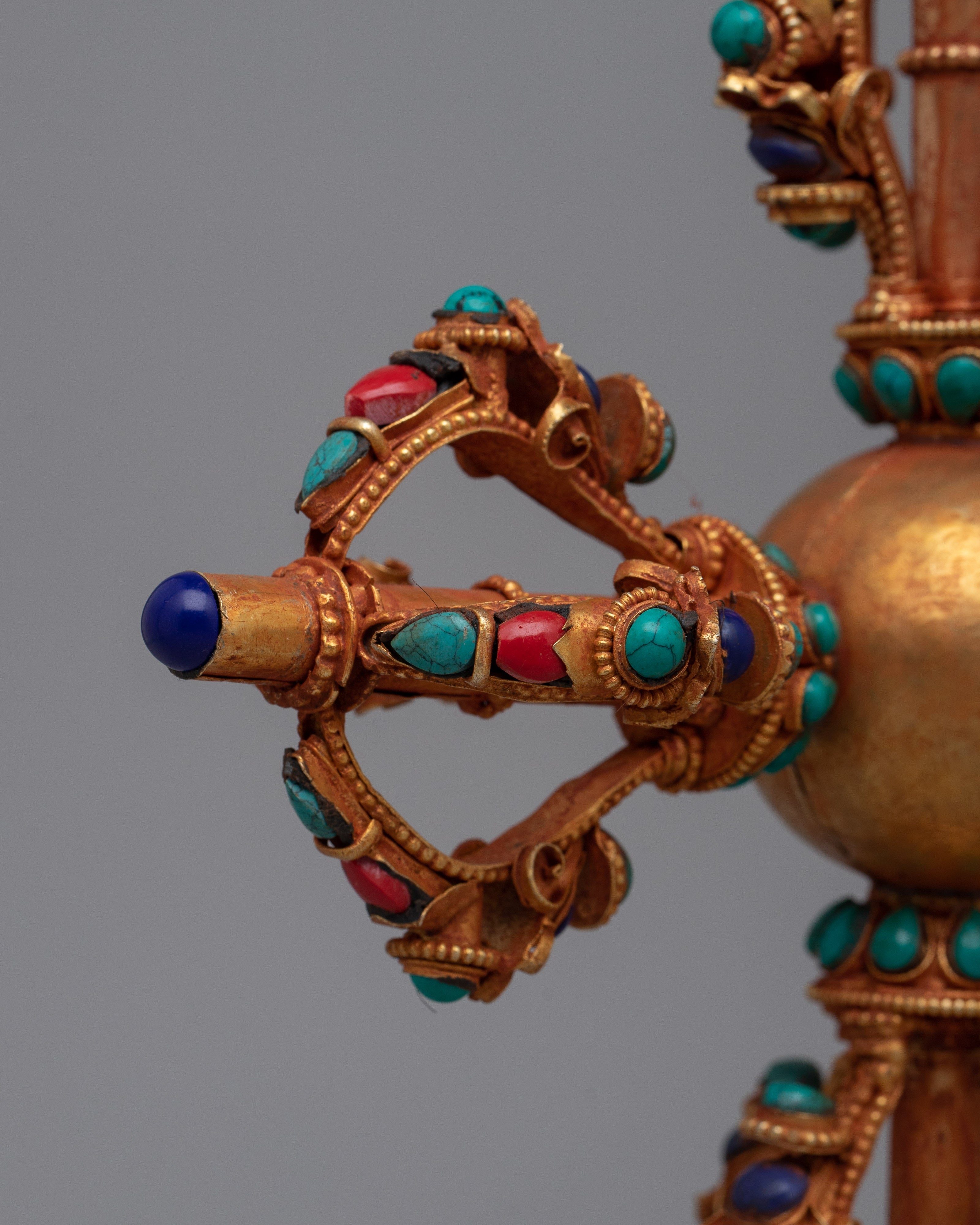 Double-Vajra with Stand | Your Spiritual Practice and Offerings with Divine Symbolism