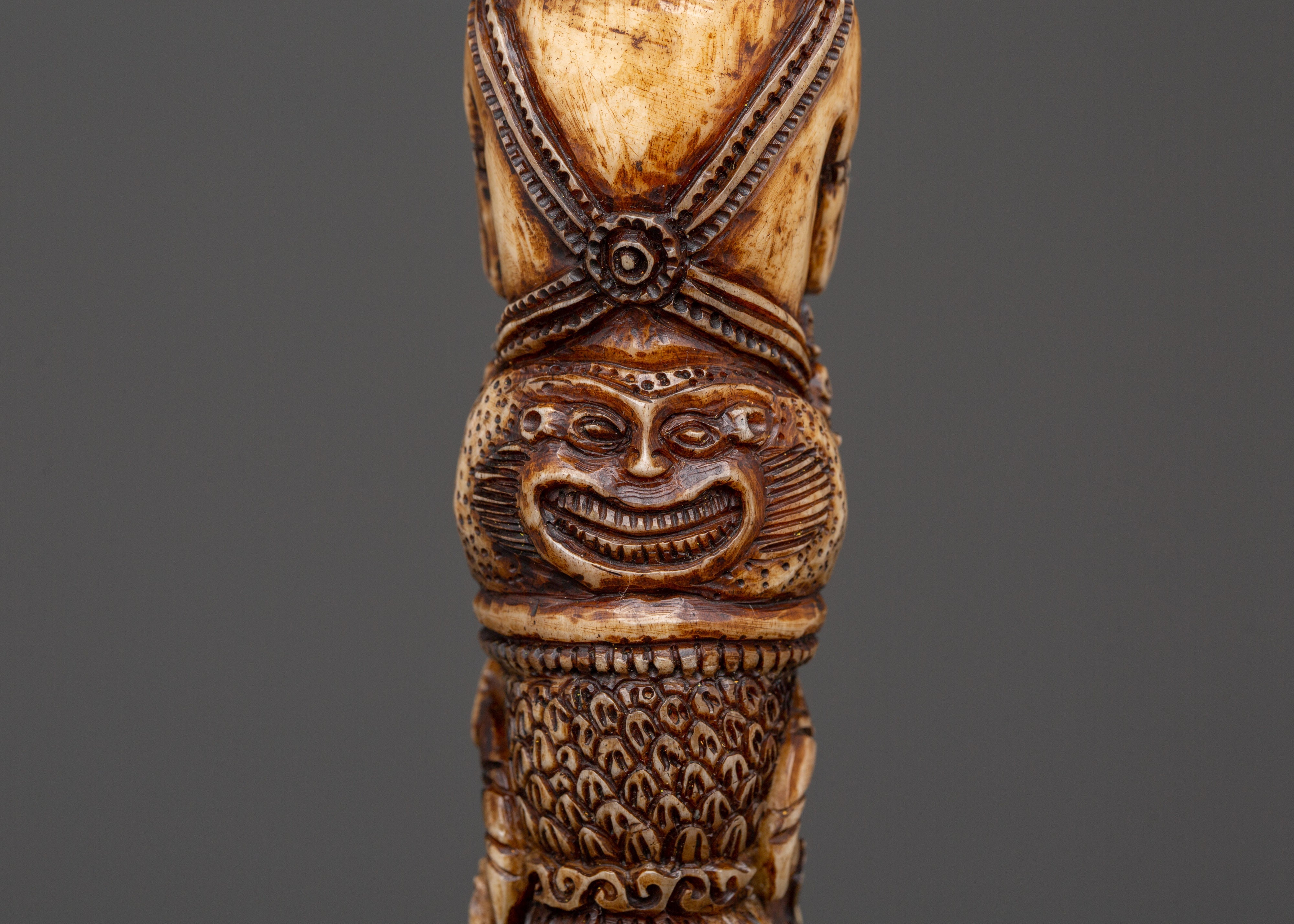 Wrathful Deity Phurba - Yak Bone Ritual Dagger