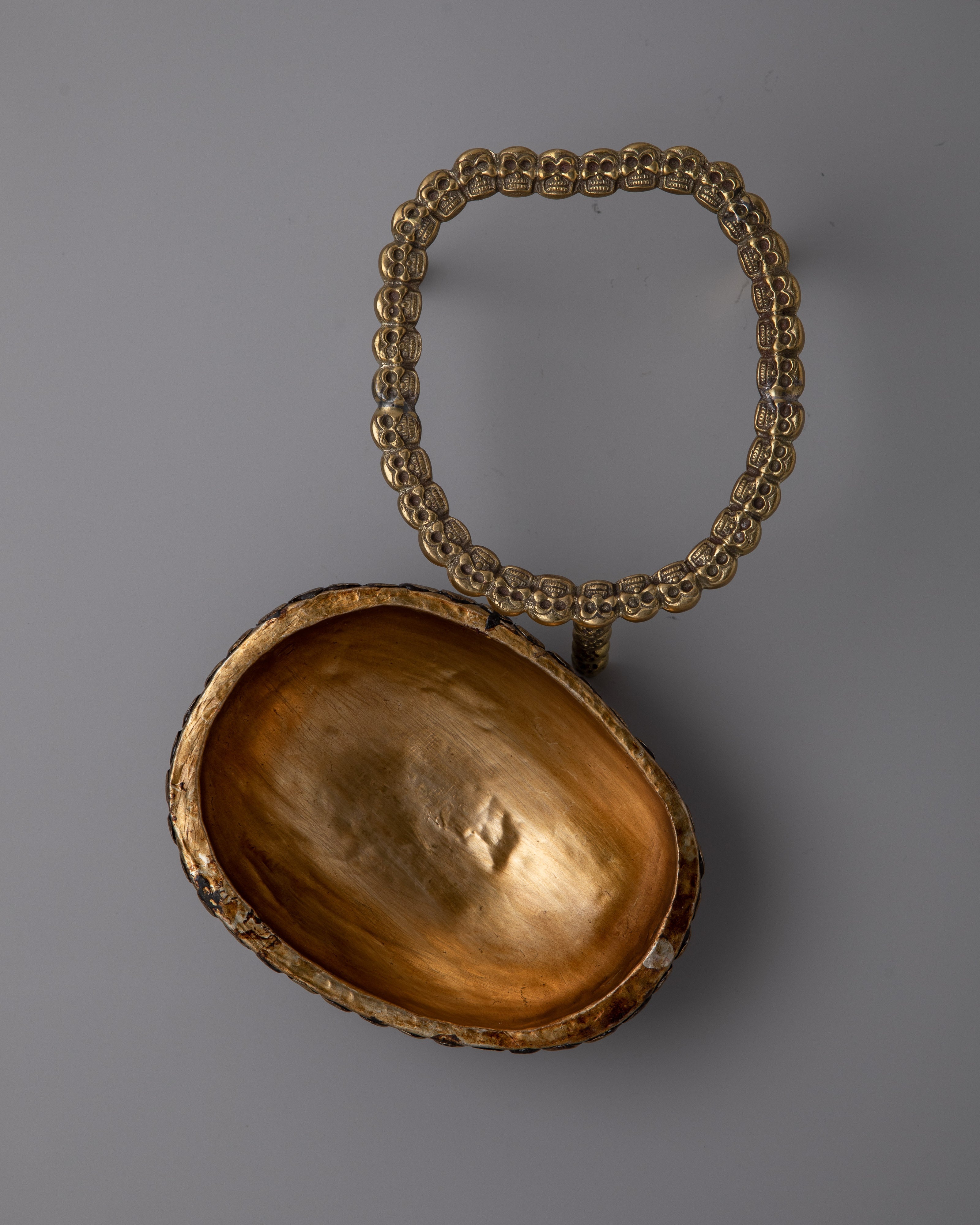 8 Auspicious Symbols Crafted Kapala Bowl | Sacred Rituals Offerings