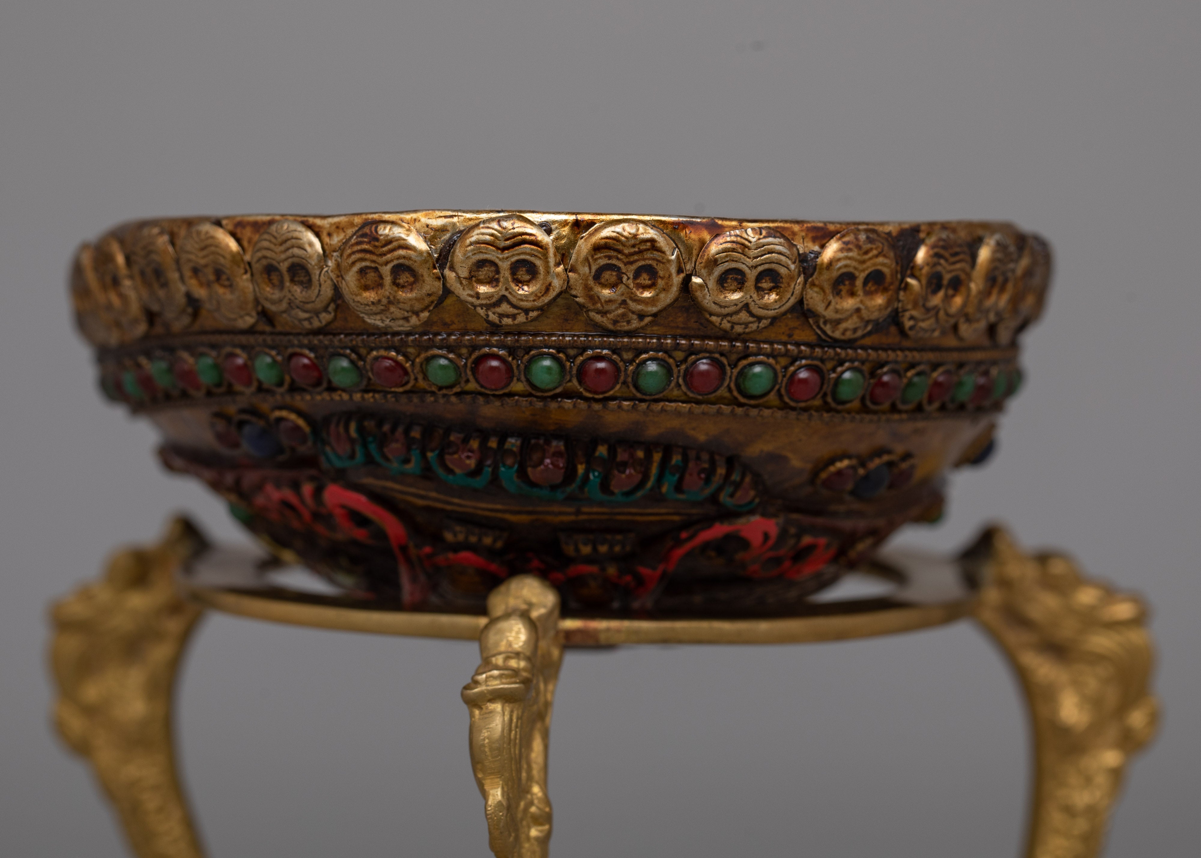 Kapala Tibetan Skull Resin | Elevating Spiritual Practices with Authenticity