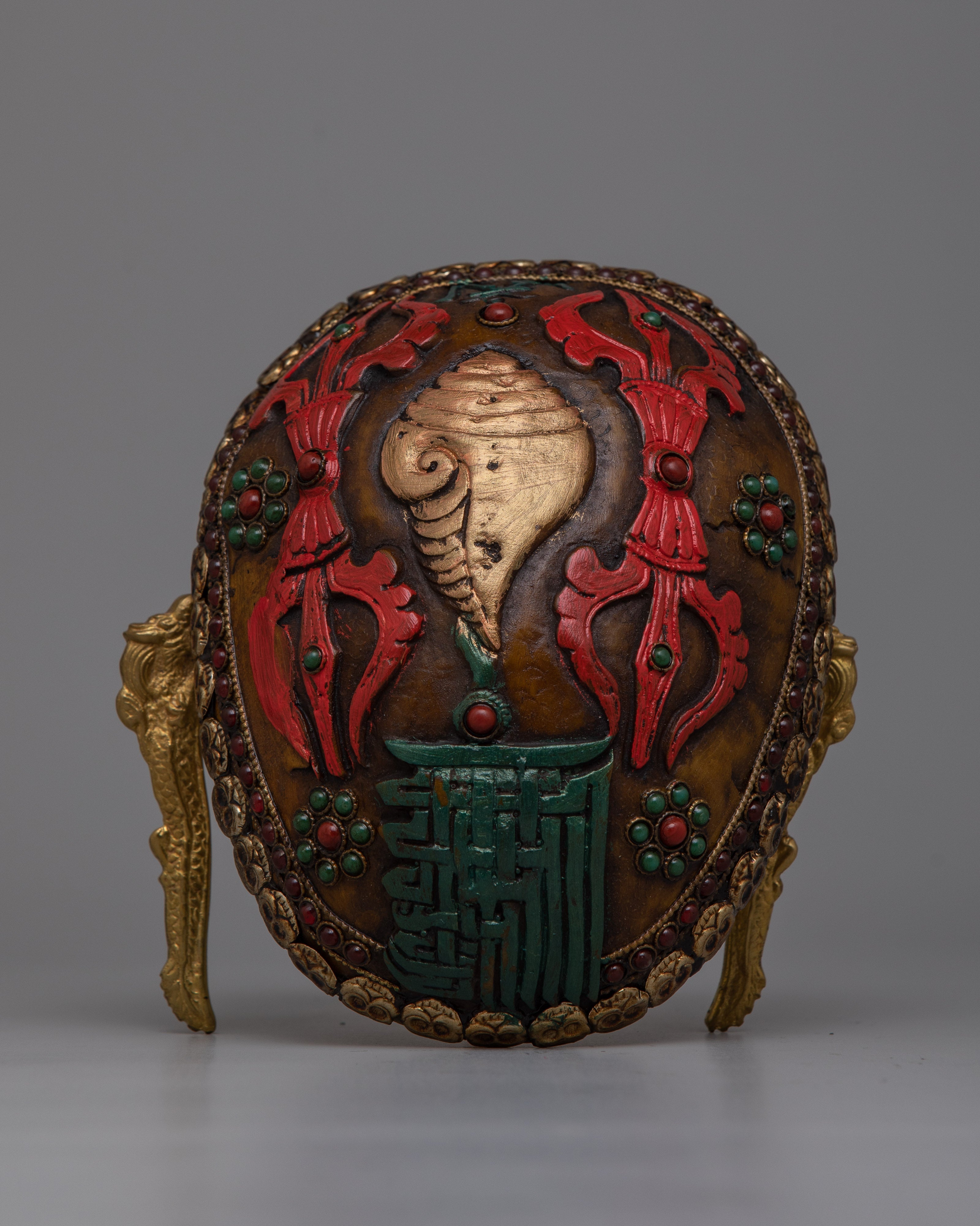 Tibetan Kapala Skull Cup | Offering Vessel in Copper