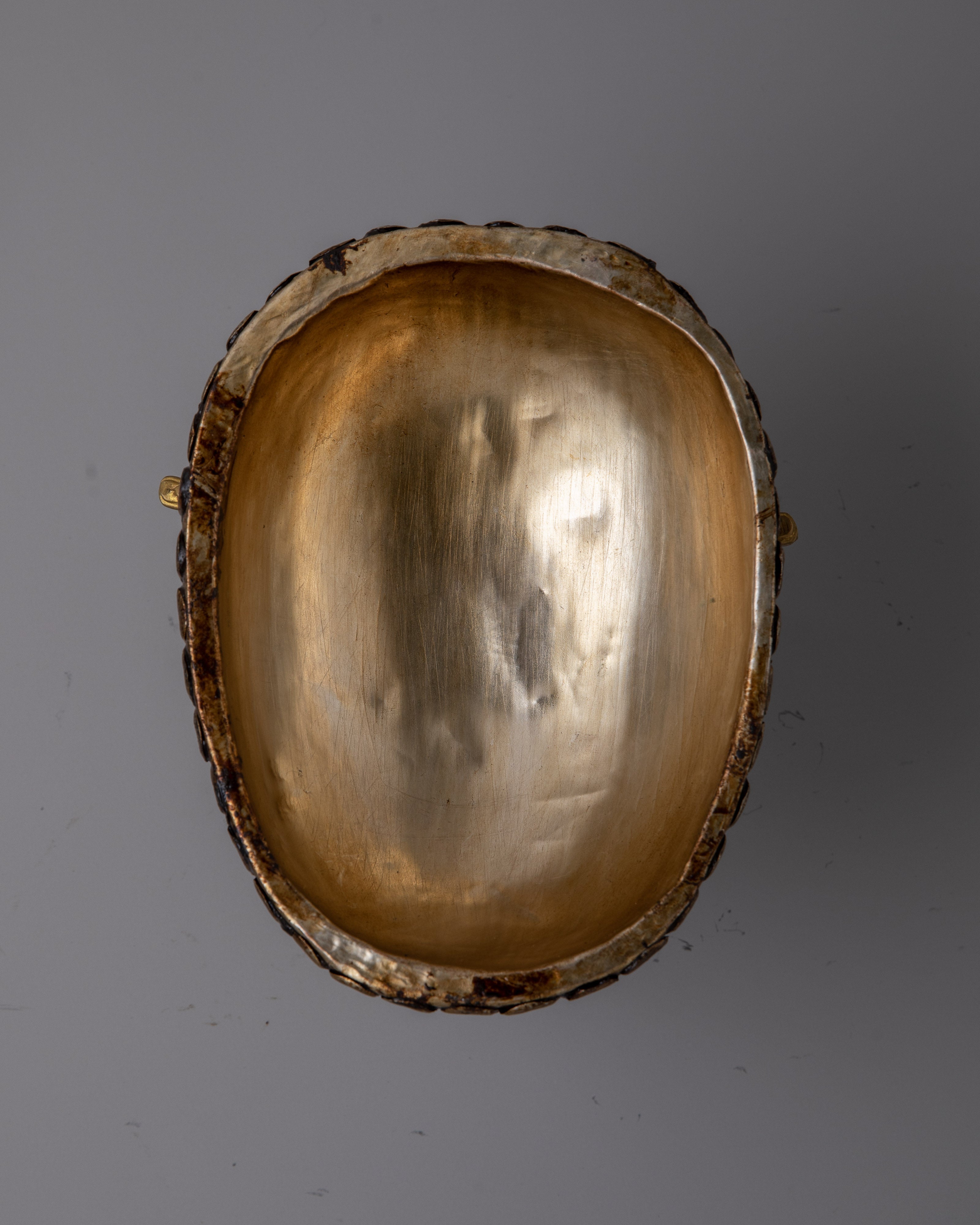 Tibetan Kapala Skull Cup | Offering Vessel in Copper
