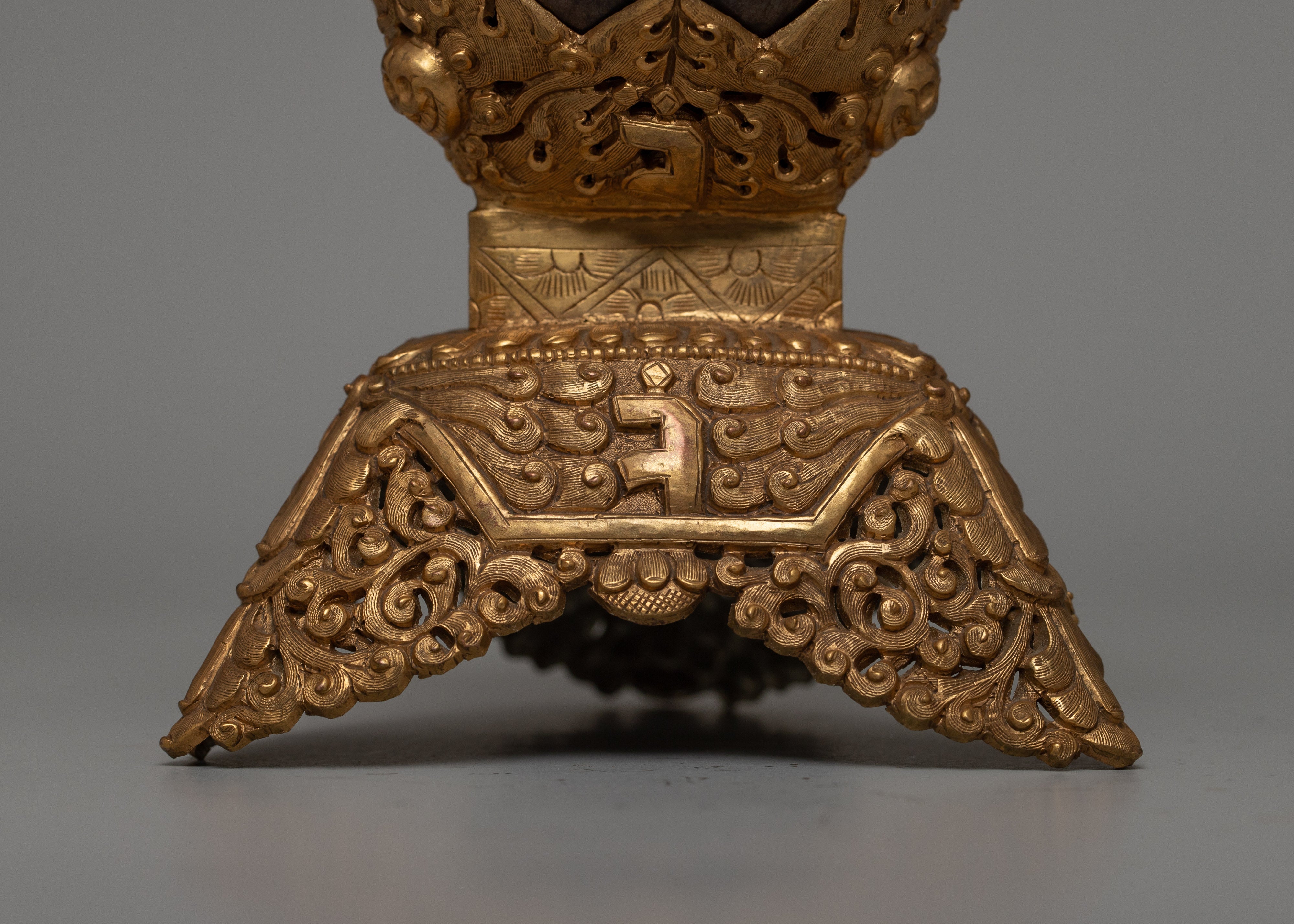 Tibetan Copper Kapala Set | Elevating Spiritual Offerings with Grace and Beauty