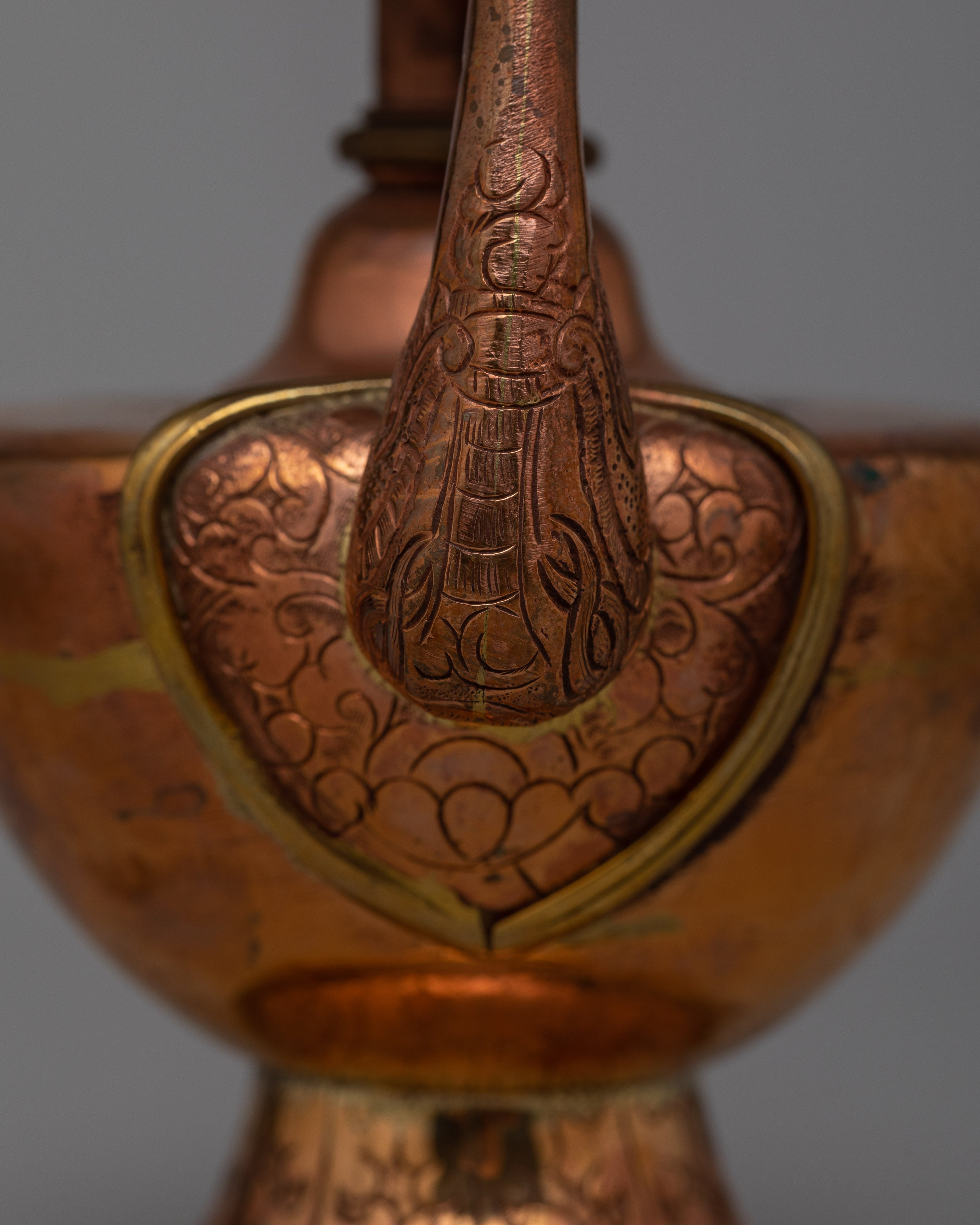 Copper Bhumpa Set | Tibetan Vessels for Sacred Offerings
