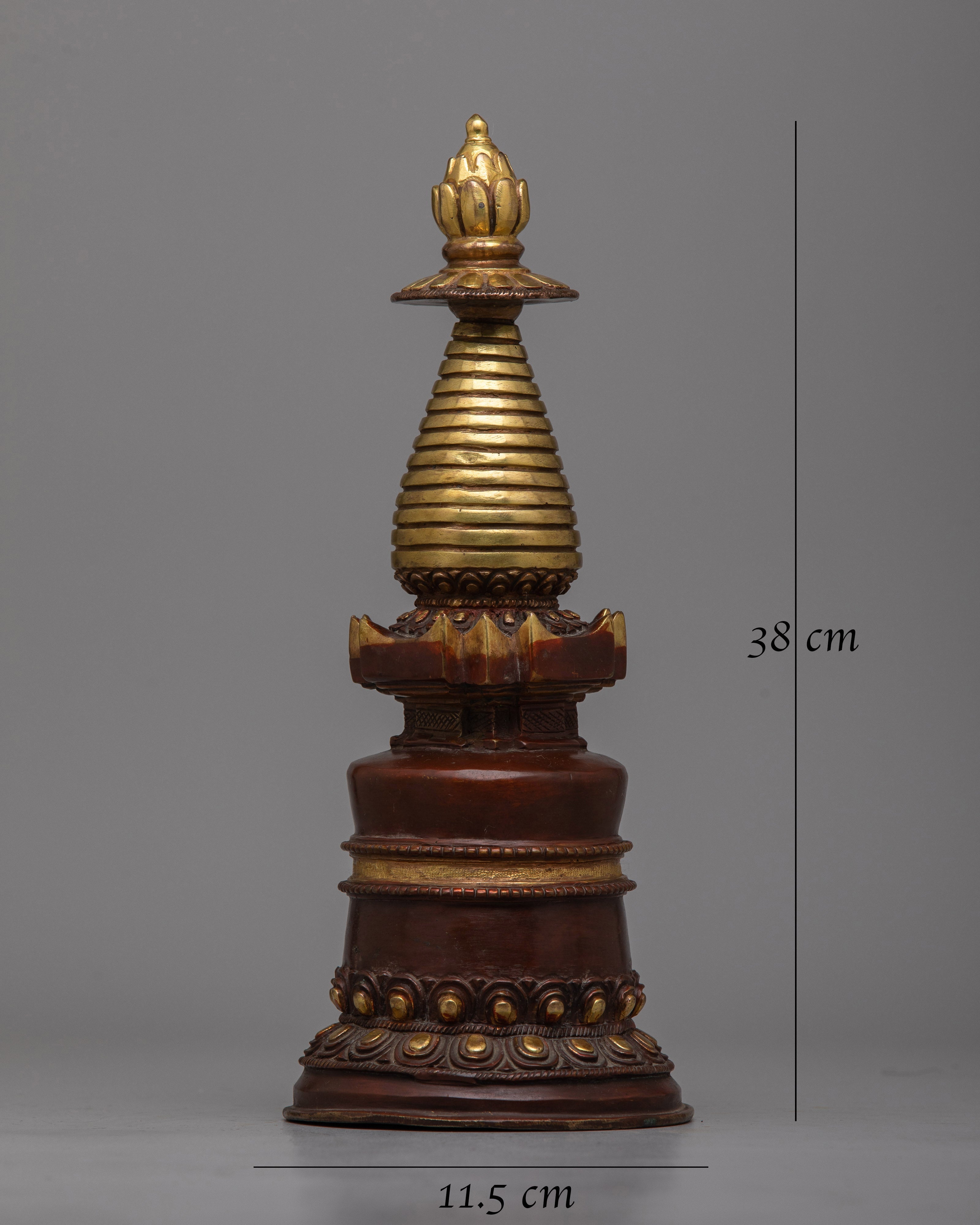 Stupa for Tibetan Ritual | Spiritual Decor for Meditation and Sacred Spaces