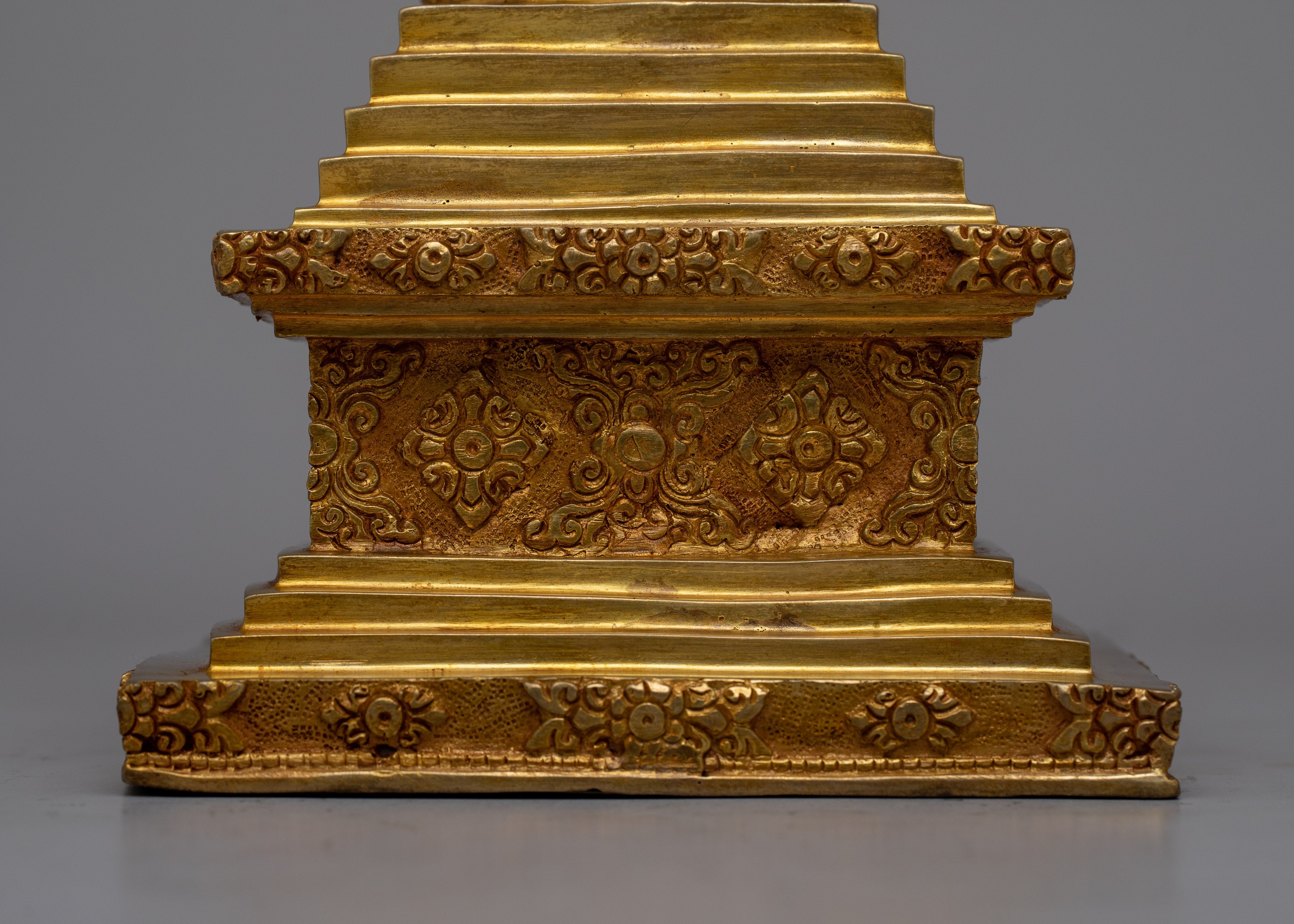 Handcrafted Copper Stupa Statue | Elevate Your Space with Spiritual Grace