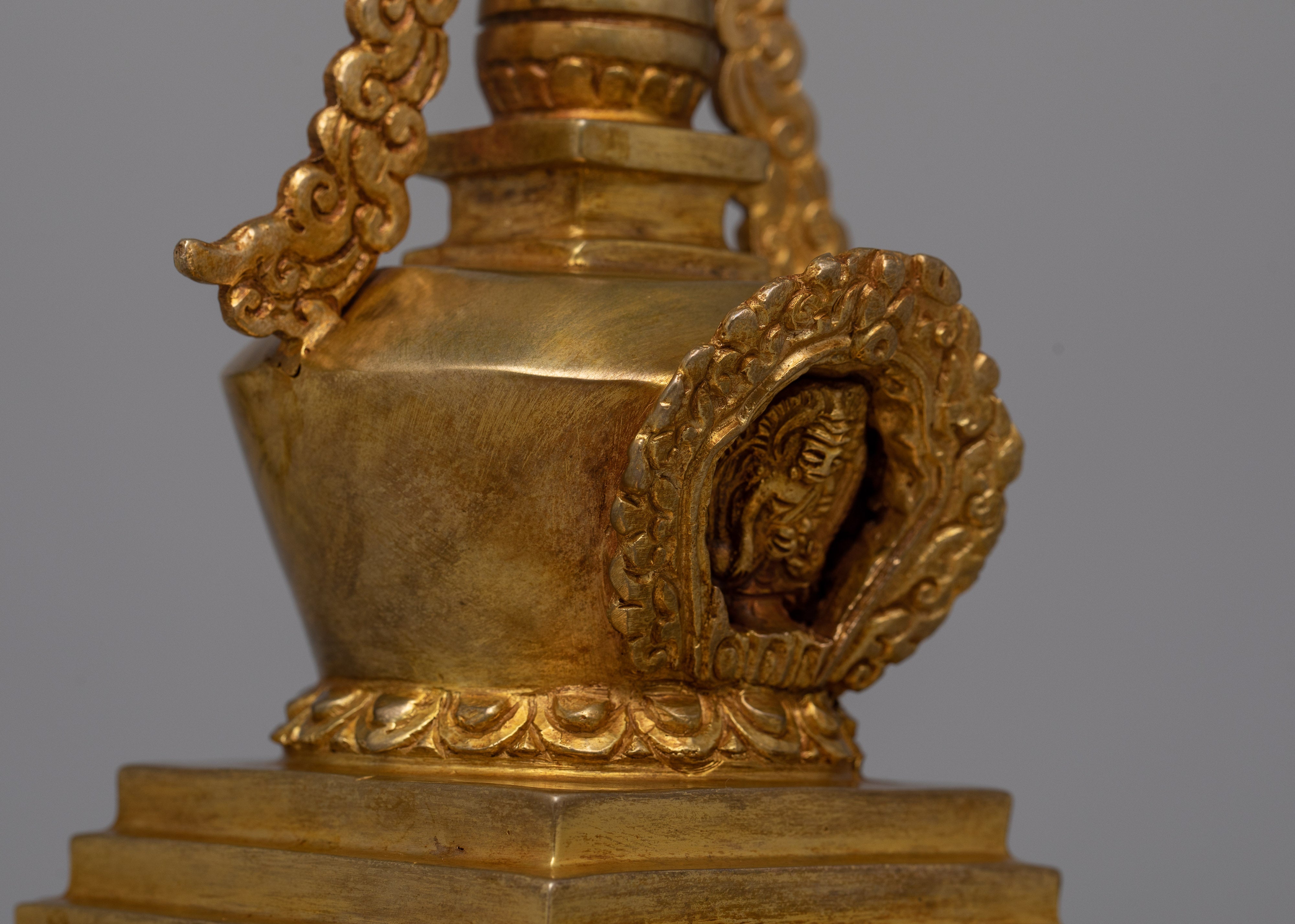 Handcrafted Copper Stupa Statue | Elevate Your Space with Spiritual Grace