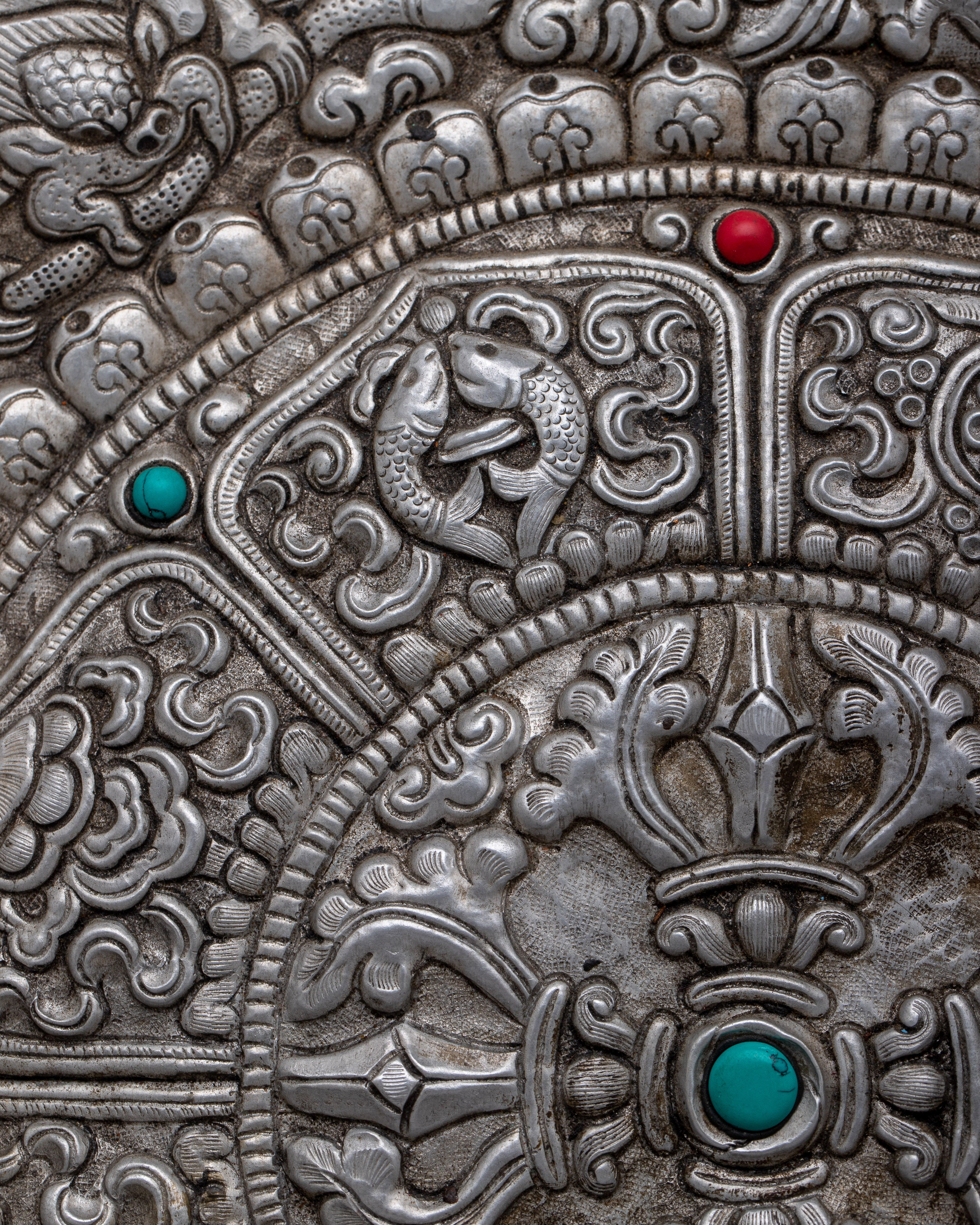 Bishwo Vajra Metal Thangka | Intricate Spiritual Artistry in Metalwork