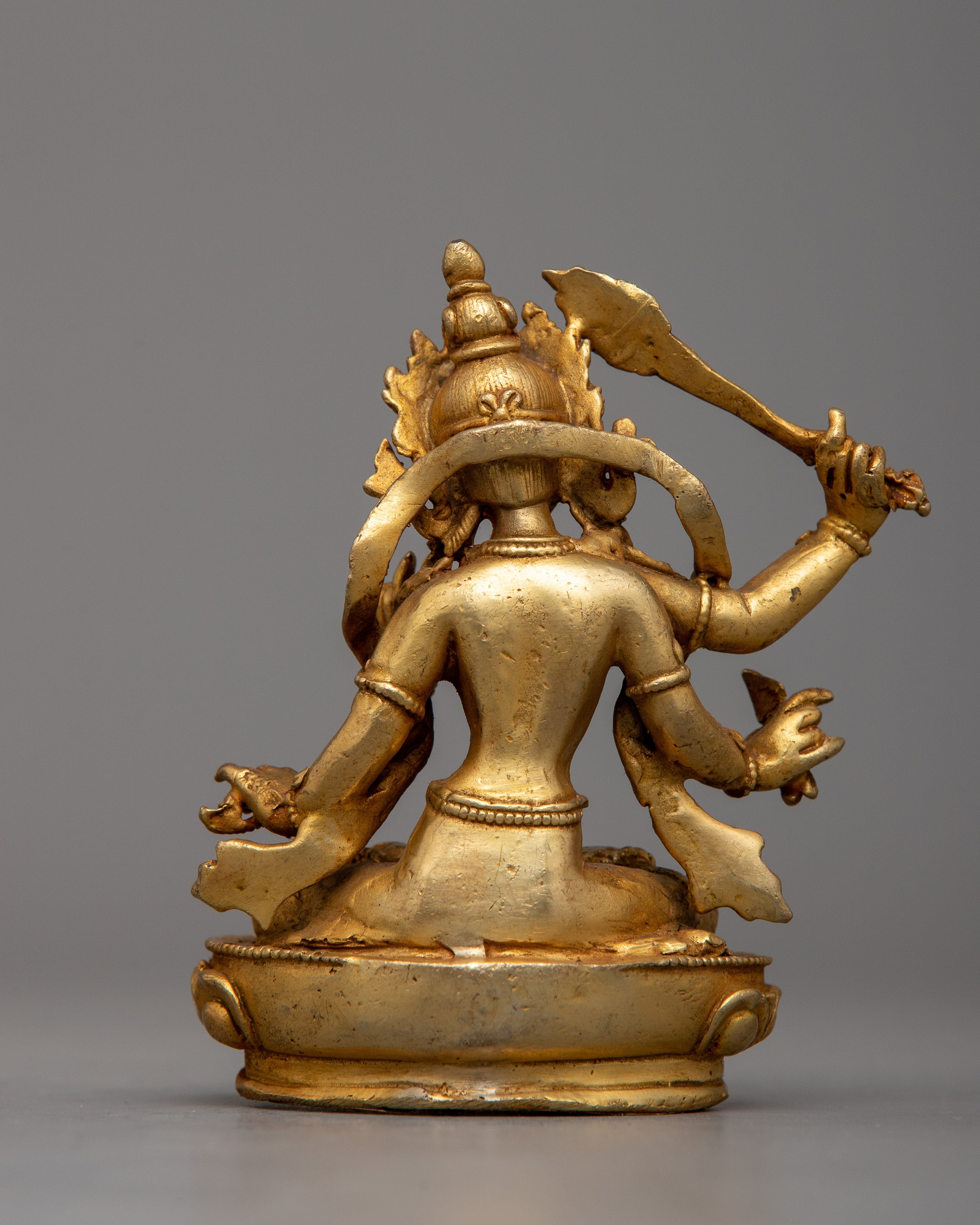 Machine Made Manjushri Statue | Craftsmanship Radiating Wisdom and Enlightenment