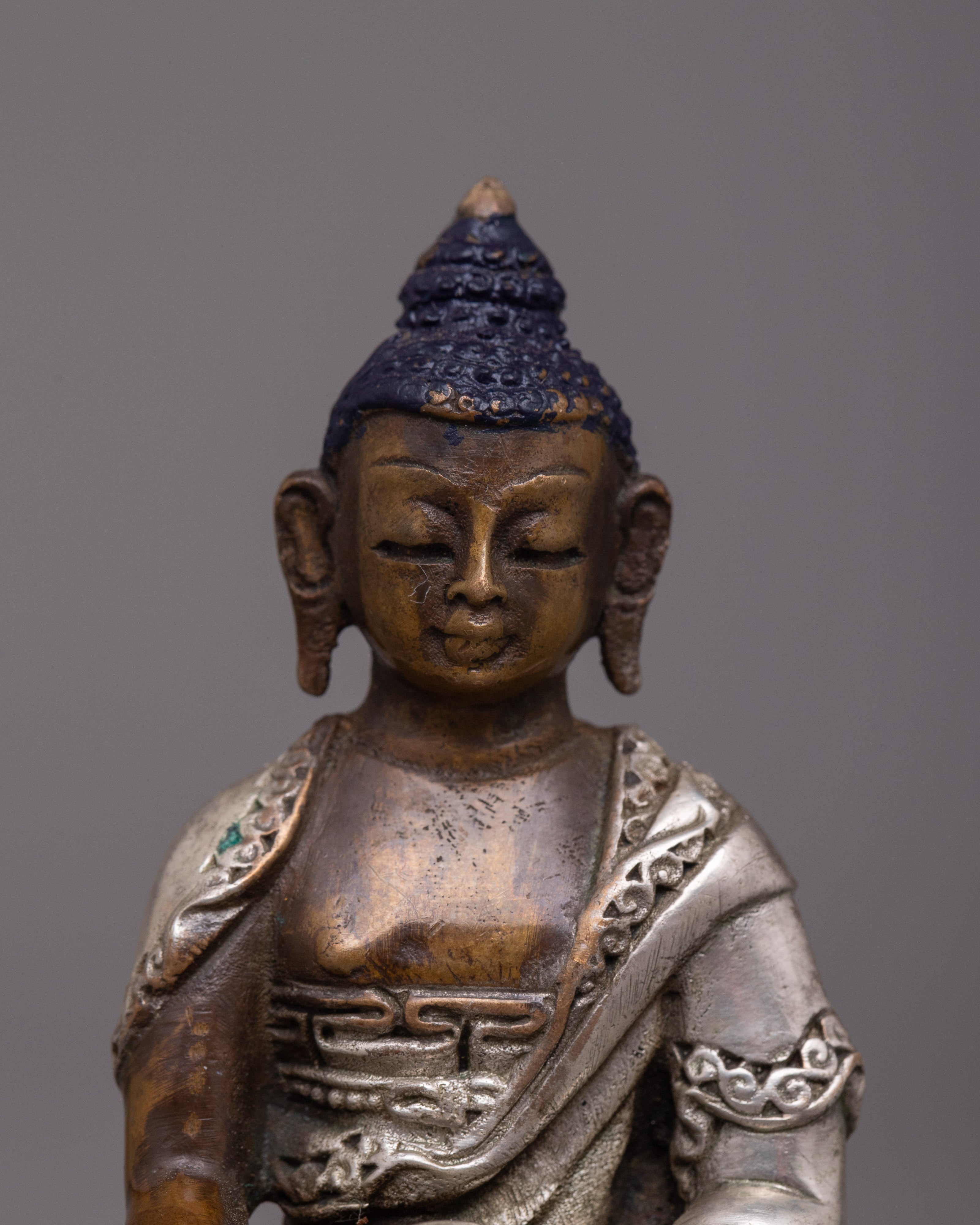 Shakyamuni Buddha Copper Statue | Serene Representation of the Enlightened One