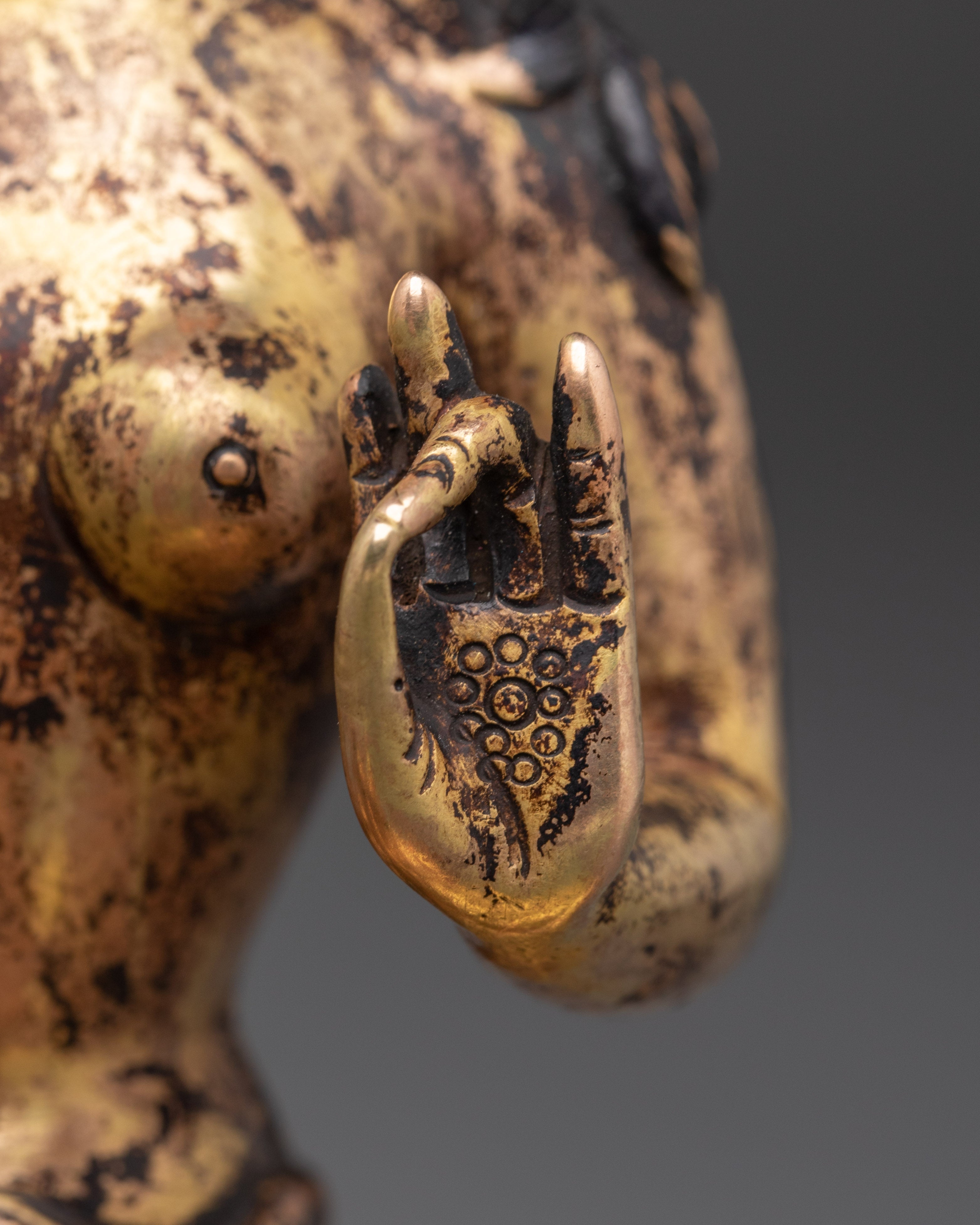 Handcrafted Green Tara Copper Statue | Tibetan Buddhist Goddess of Compassion