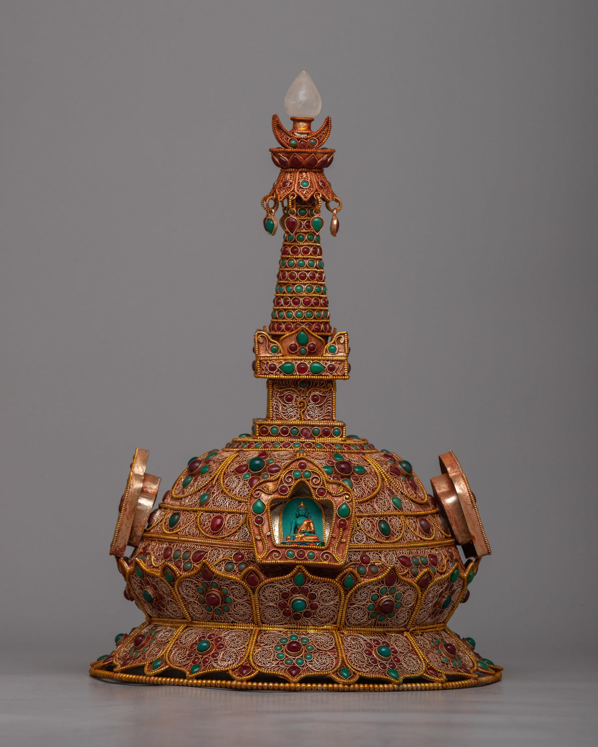 Tibetan Golden Stupa | Radiating Spiritual Harmony and Reverence