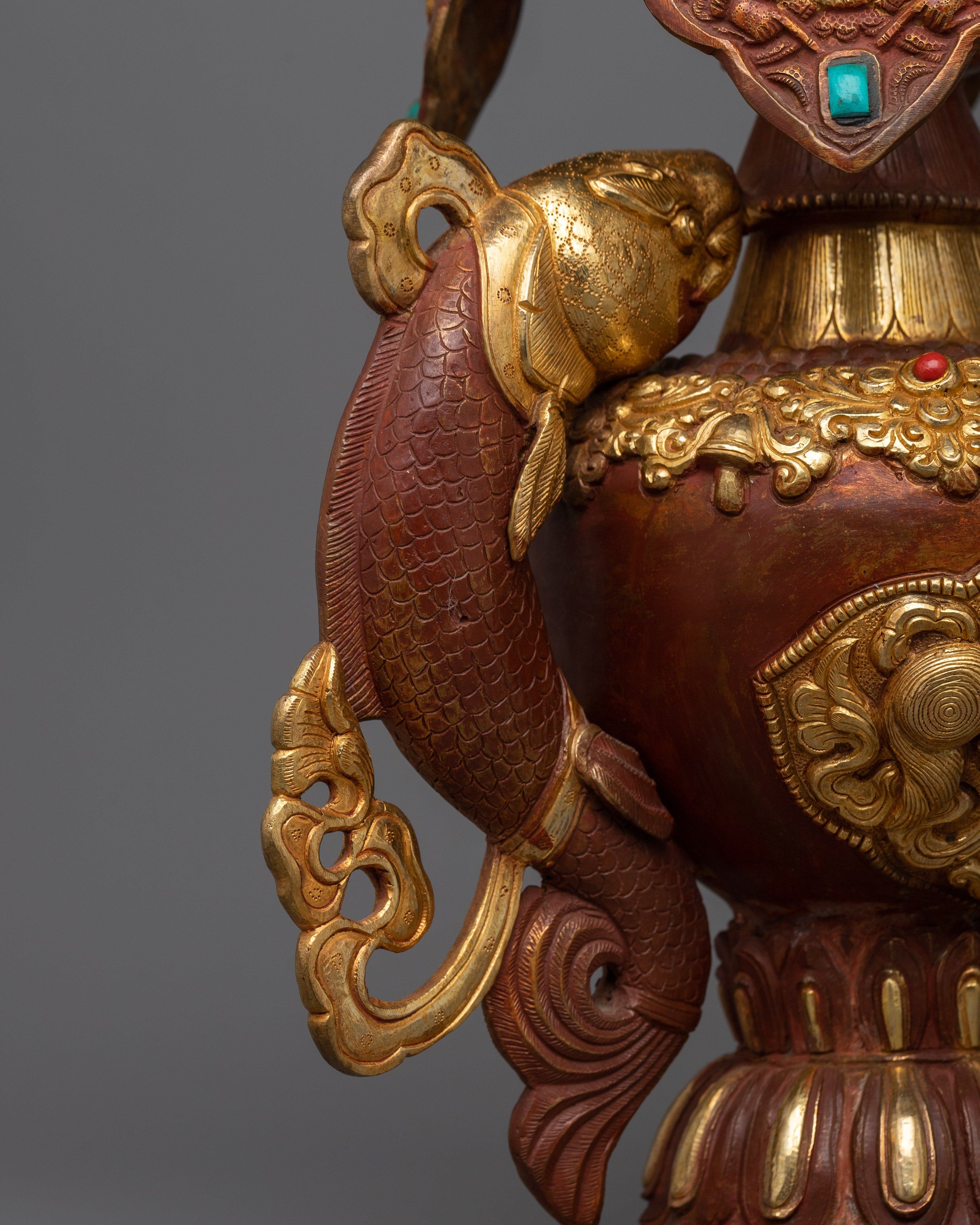 Copper Auspicious Bhumba | Traditional Vessel for Offerings and Rituals