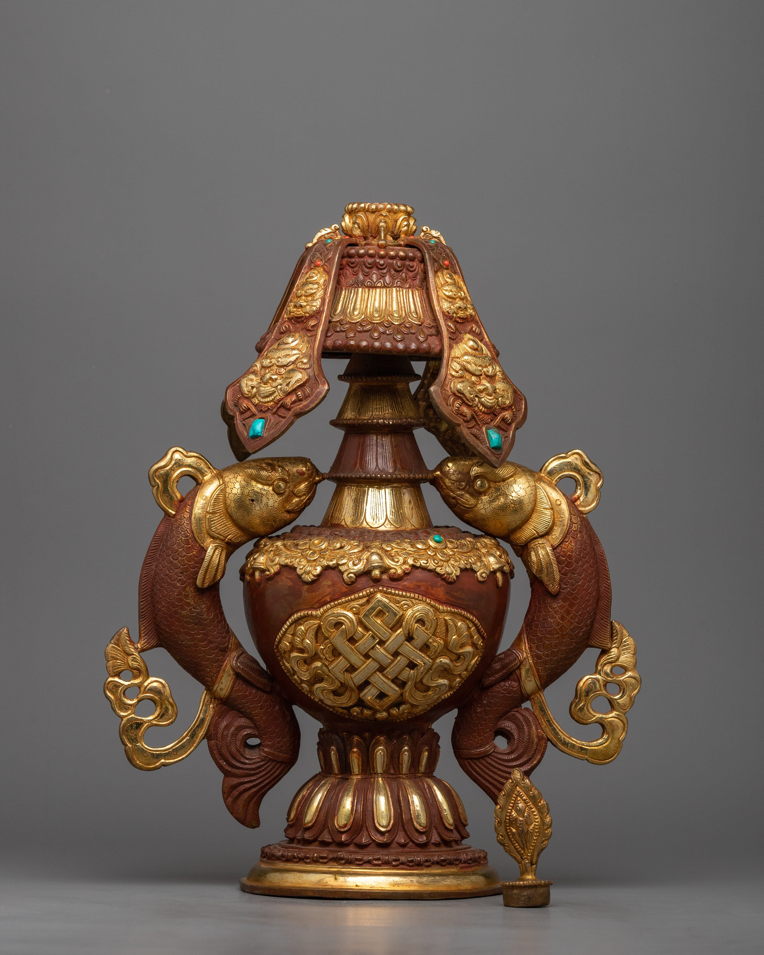 Copper Auspicious Bhumba | Traditional Vessel for Offerings and Rituals