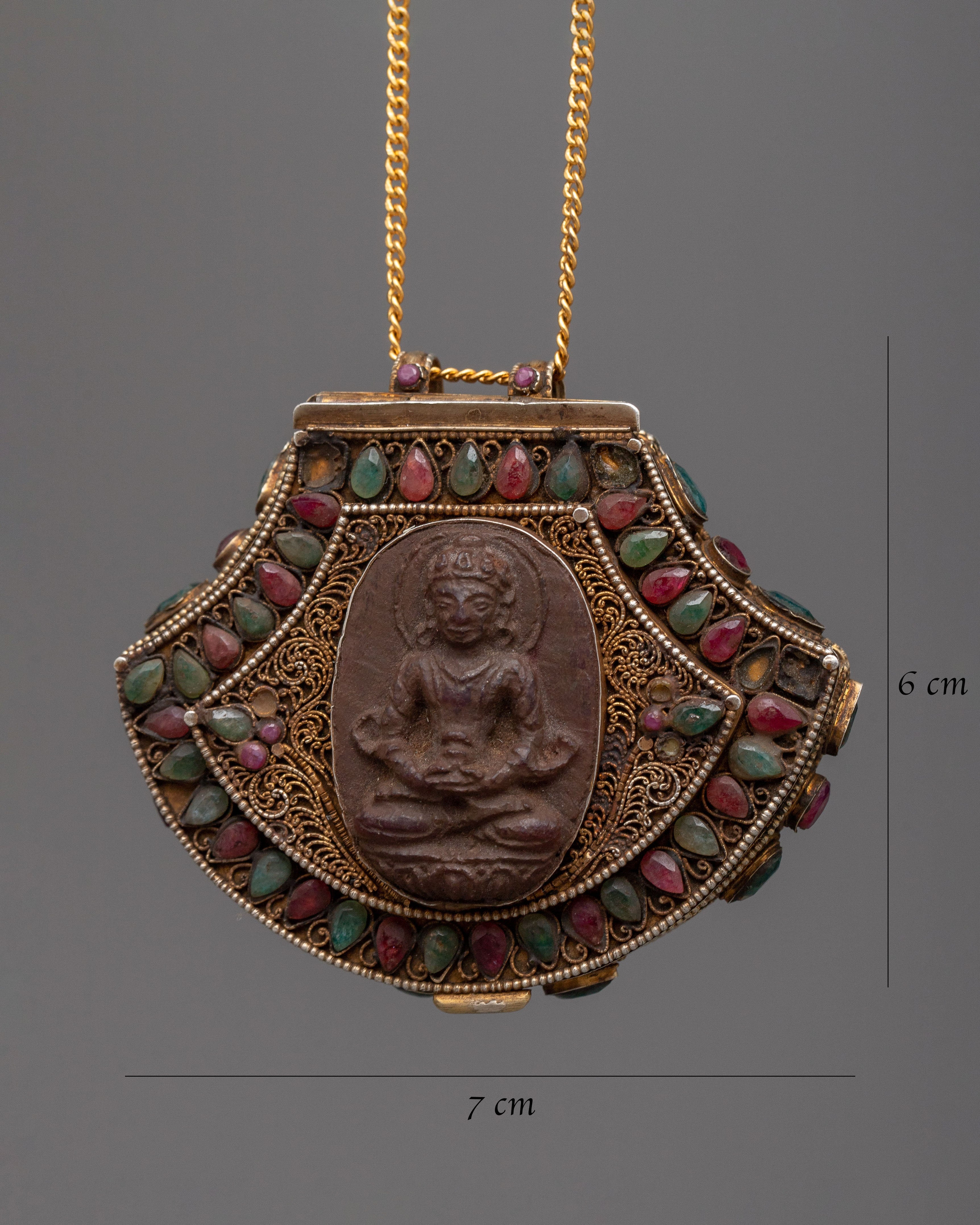 Nepalese Ghau Locket | Traditional Symbol of Spiritual Safeguarding