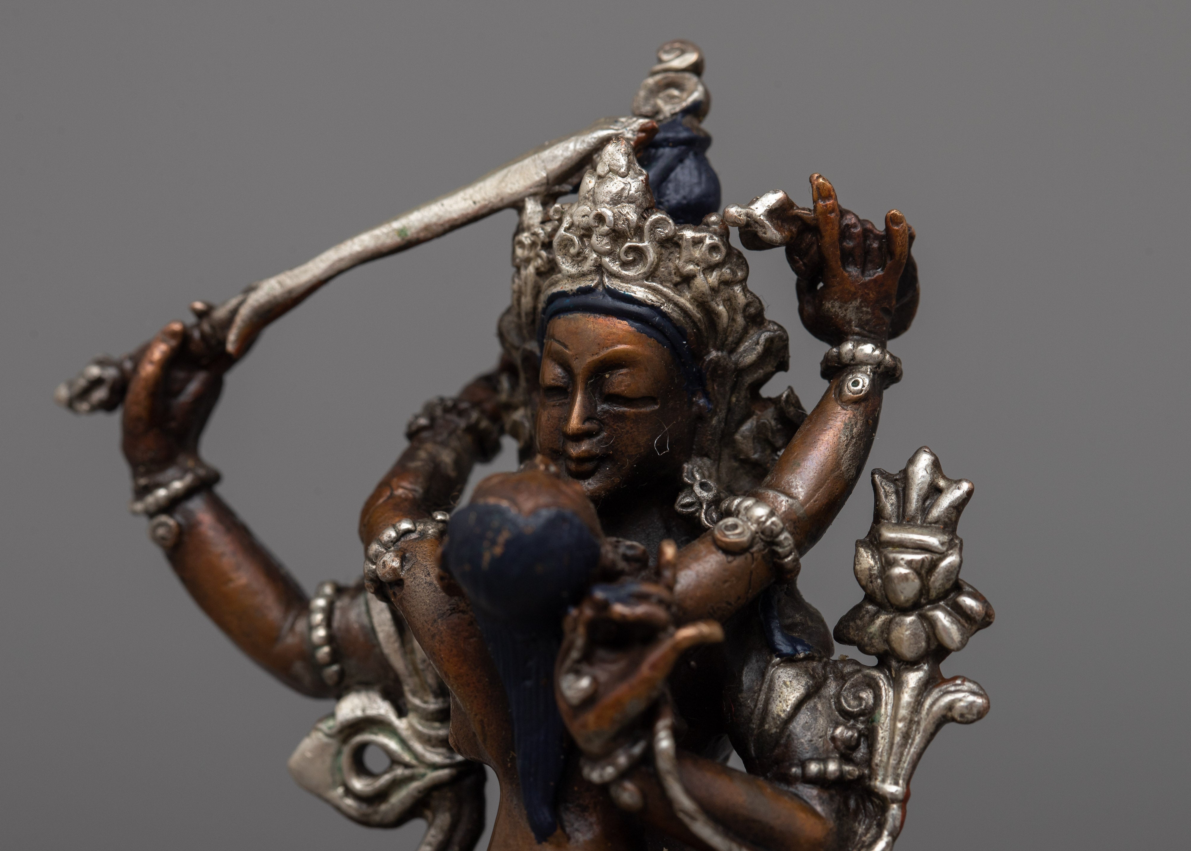 Manjushri with Consort Statue | Symbol of Wisdom and Harmonious Enlightenment